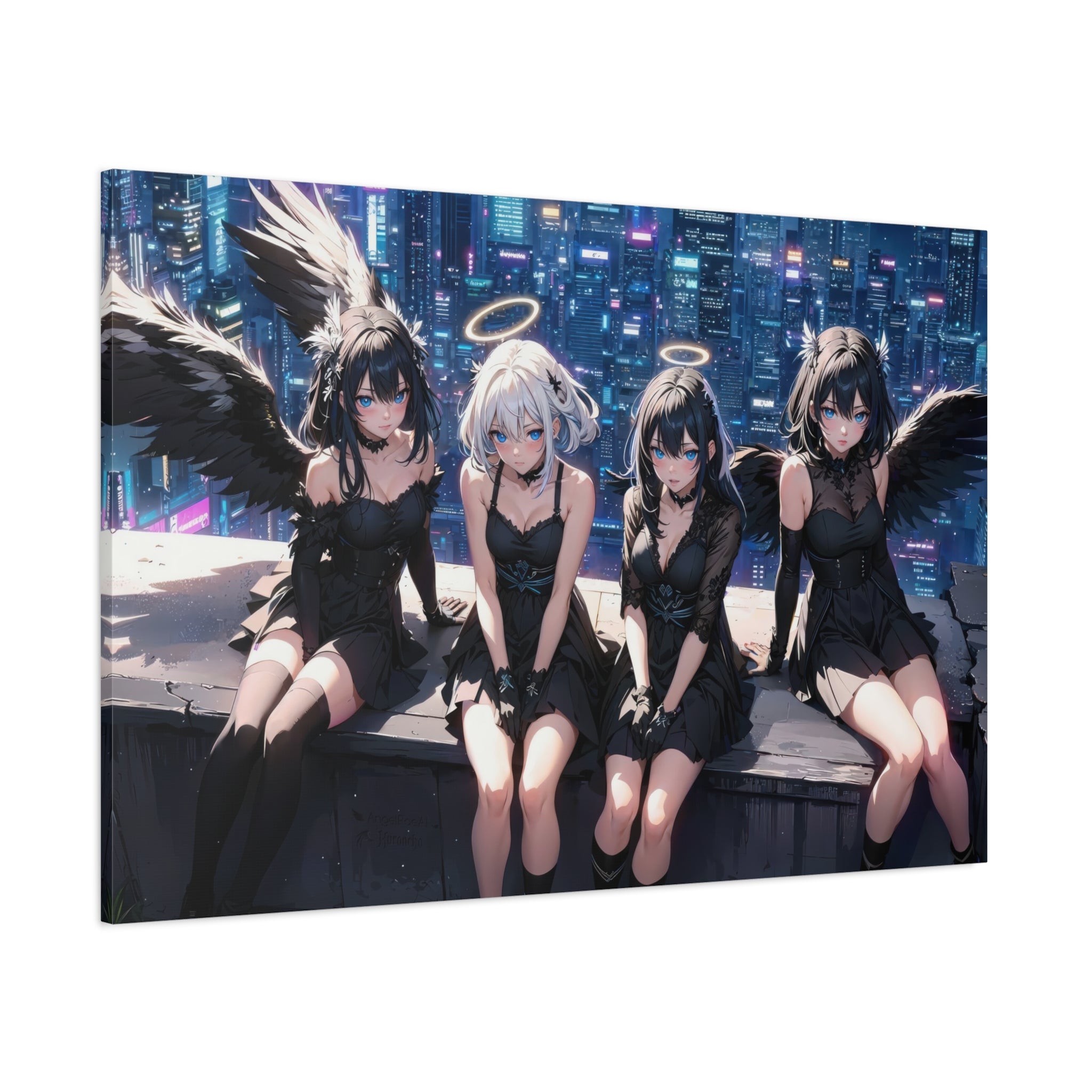 canvas-print-anime-angels-anime-lover-canvas-wall-art-matte-stretched-wall-art-beautiful-anime-girls-decor-anime-print-anime-