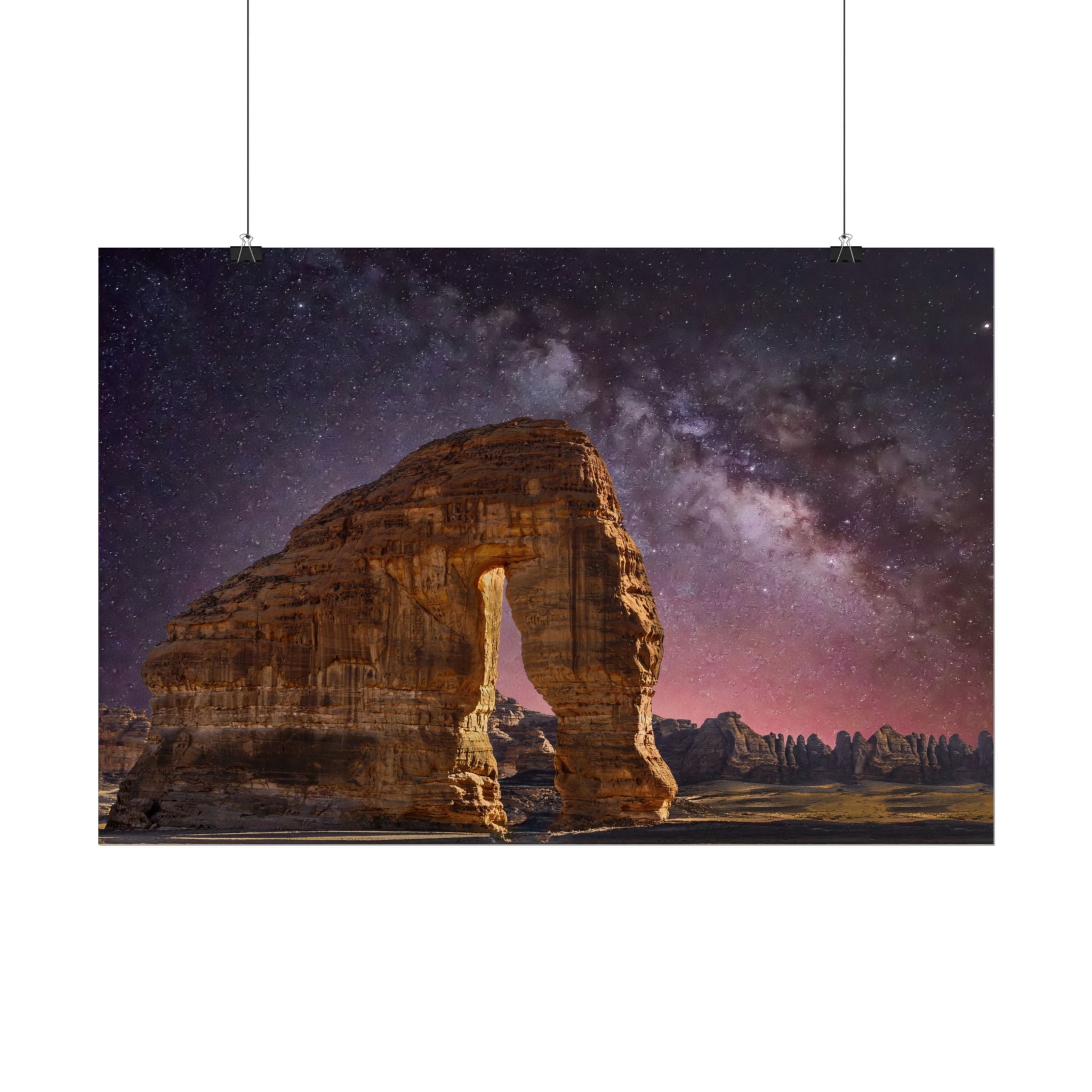 desert-landscape-poster-print-milky-way-poster-wall-art-milky-way-decor-artwork-unique-home-decor-starry-night-picture