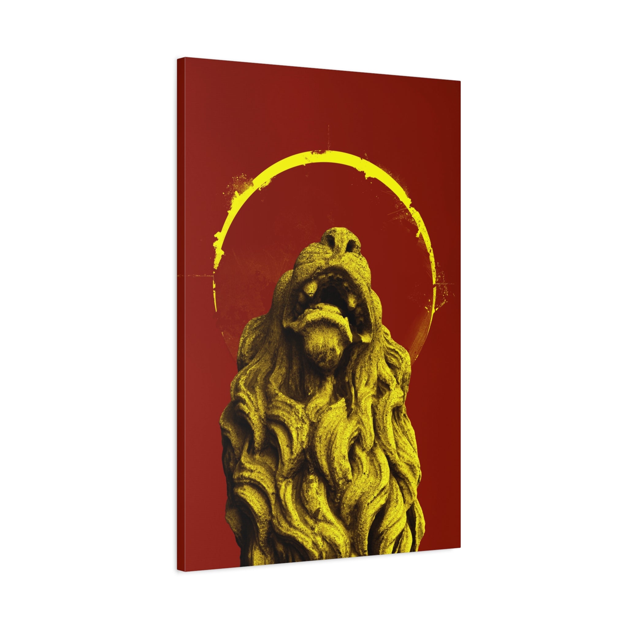 canvas-print-golden-lion-art-red-sun-aesthetic-minimalist-wall-decor-home-art-animal-artwork-boho-decor-modern-art-print