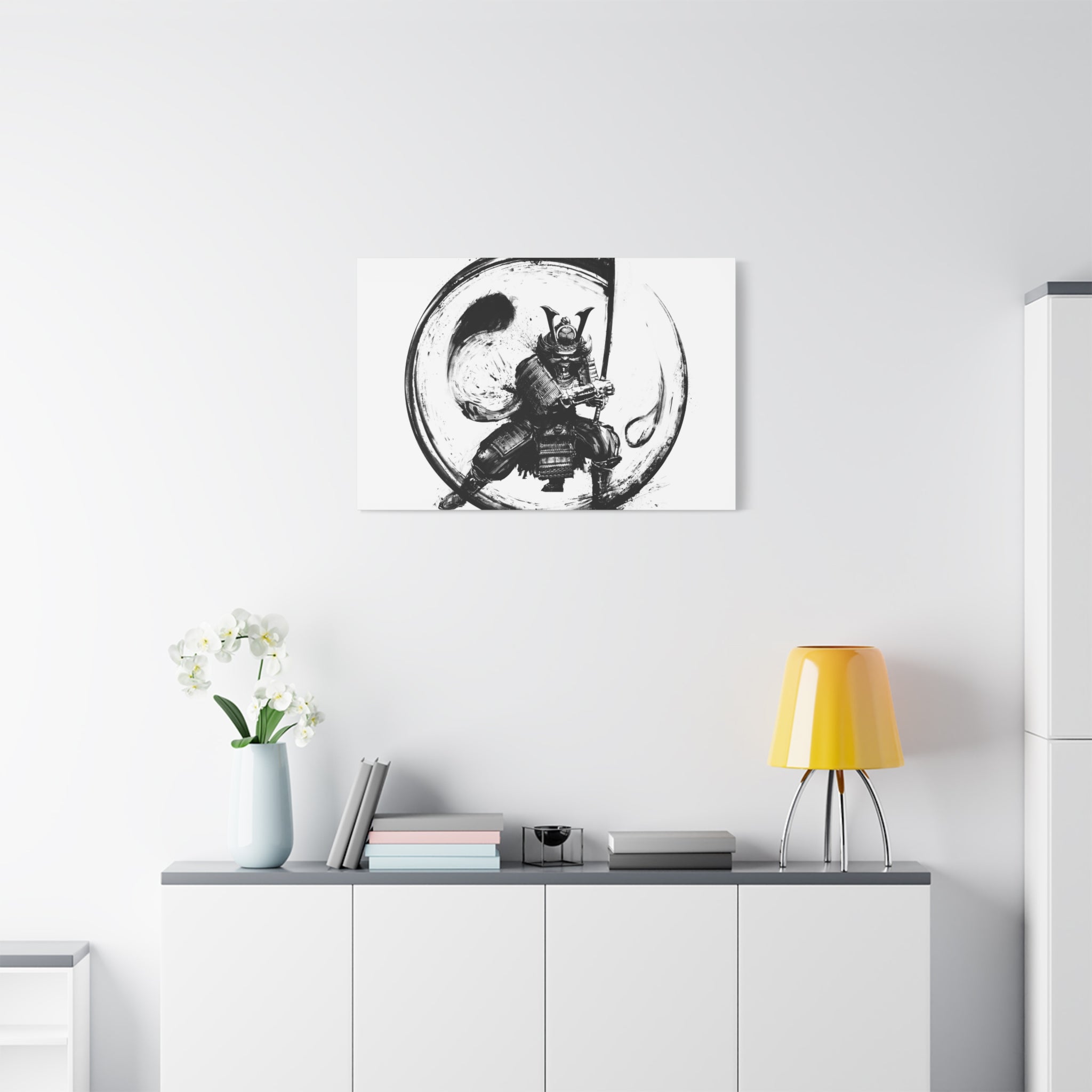 canvas-wall-art-japanese-samurai-ying-yang-katana-oni-mask-black-and-white-home-decor-zen-wall-hanging-asian-art-samurai-swor