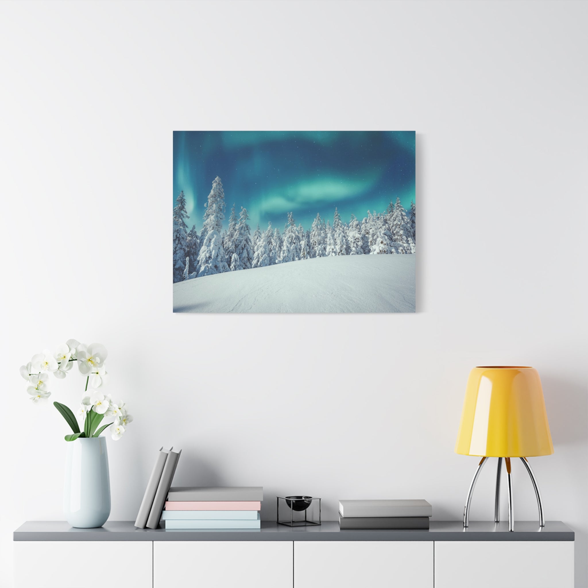 winter-canvas-wall-art-print-winter-tree-aurora-borealis-winter-decor-matte-canvas