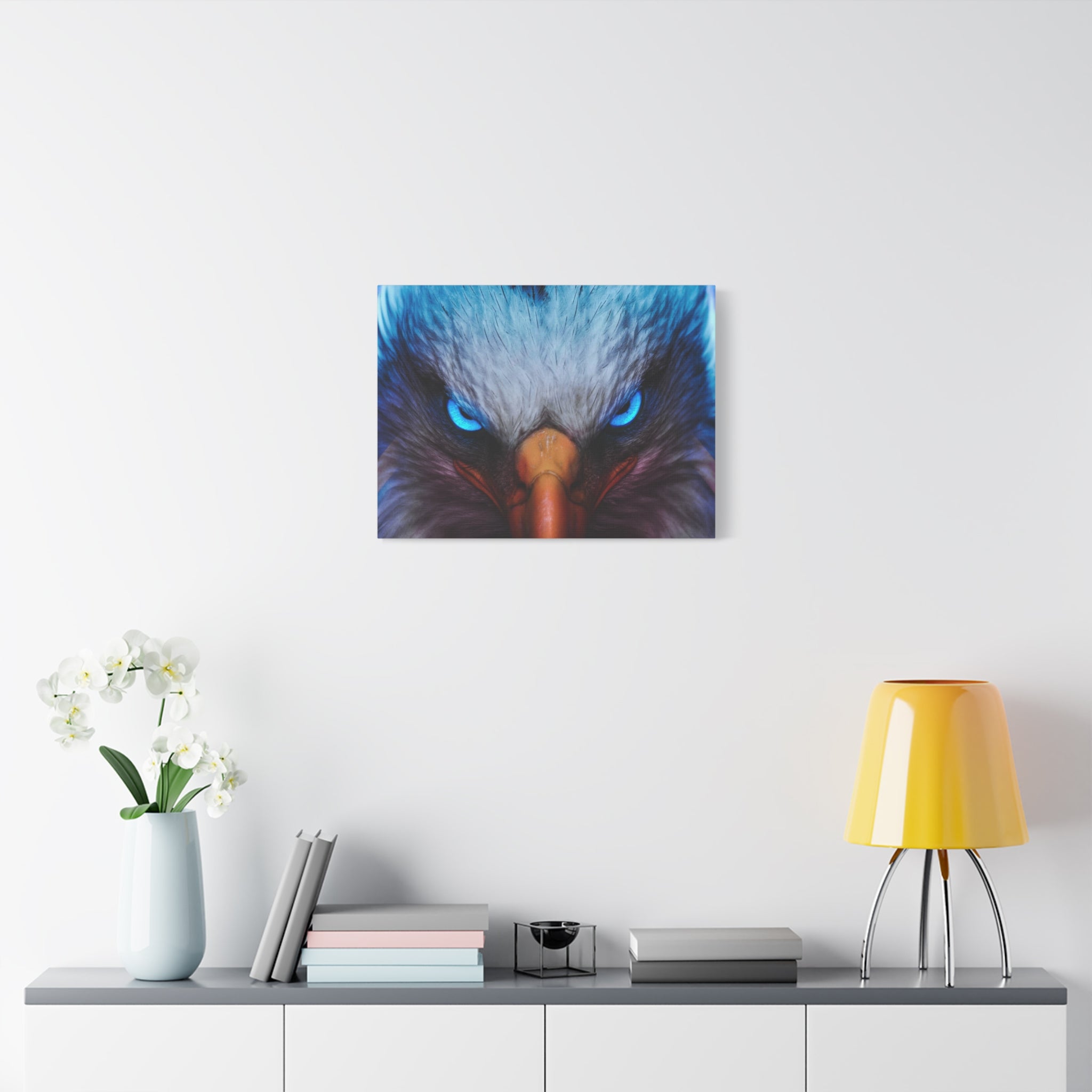 american-eagle-theme-canvas-wall-art-bird-of-prey-decor-eagle-eyes-wall-hanging-matte-stretched-canvas-print-wildlife-artwork