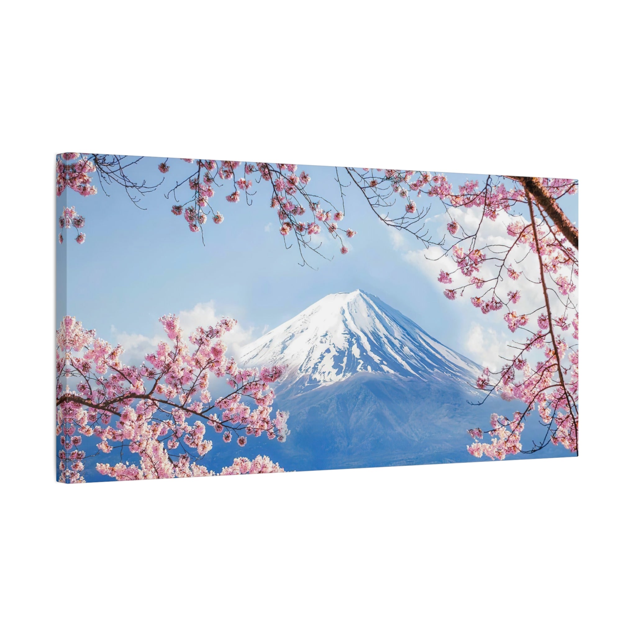 canvas-print-mount-fuji-cherry-blossom-wall-art-scenery-winter-sakura-flower-decor-stretched-matte-japanese-landscape-home-de
