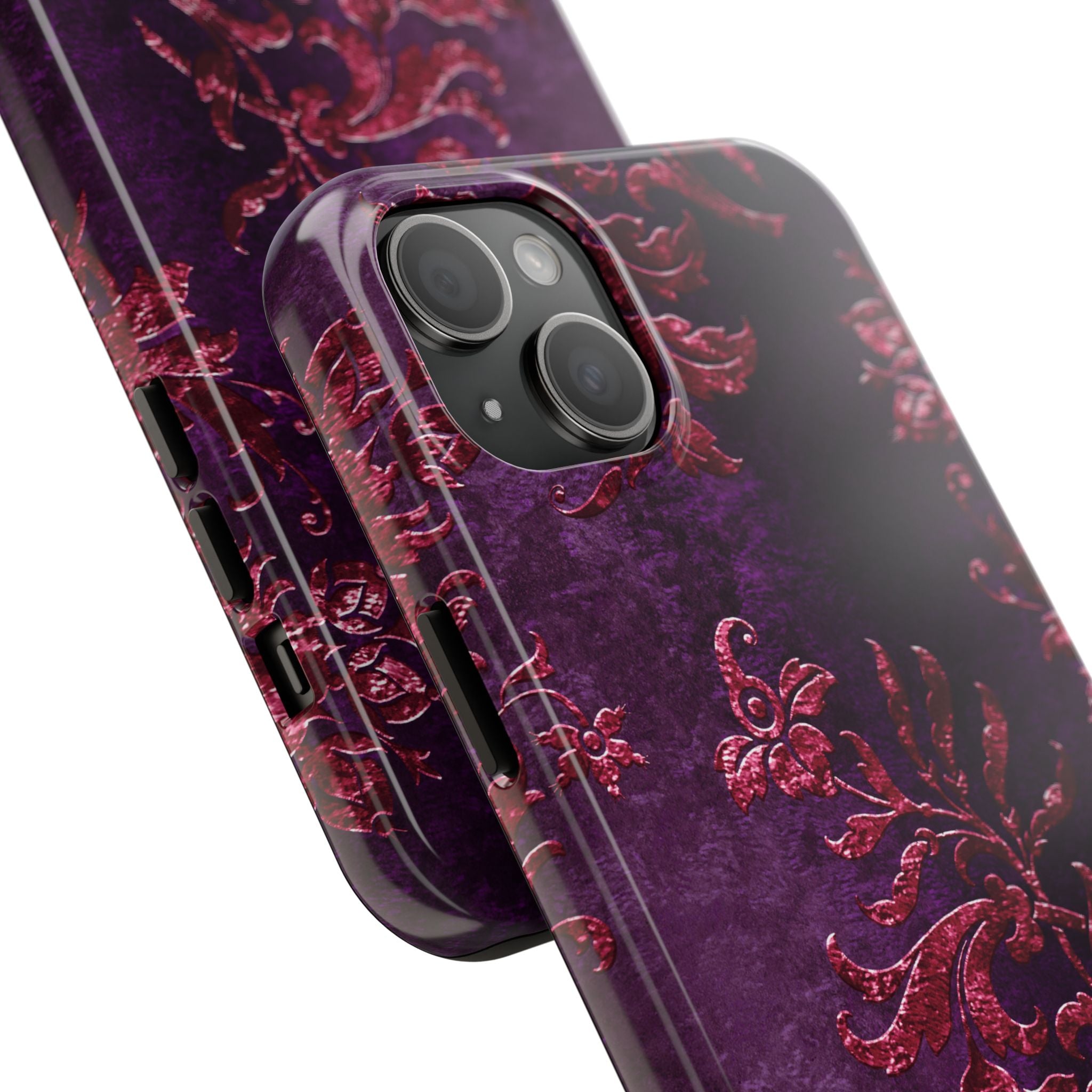 embossed-burgundy-velvet-tough-iphone-case-protective-iphone-cover-heavy-duty-iphone-case-rugged-phone-case-durable-smartphon