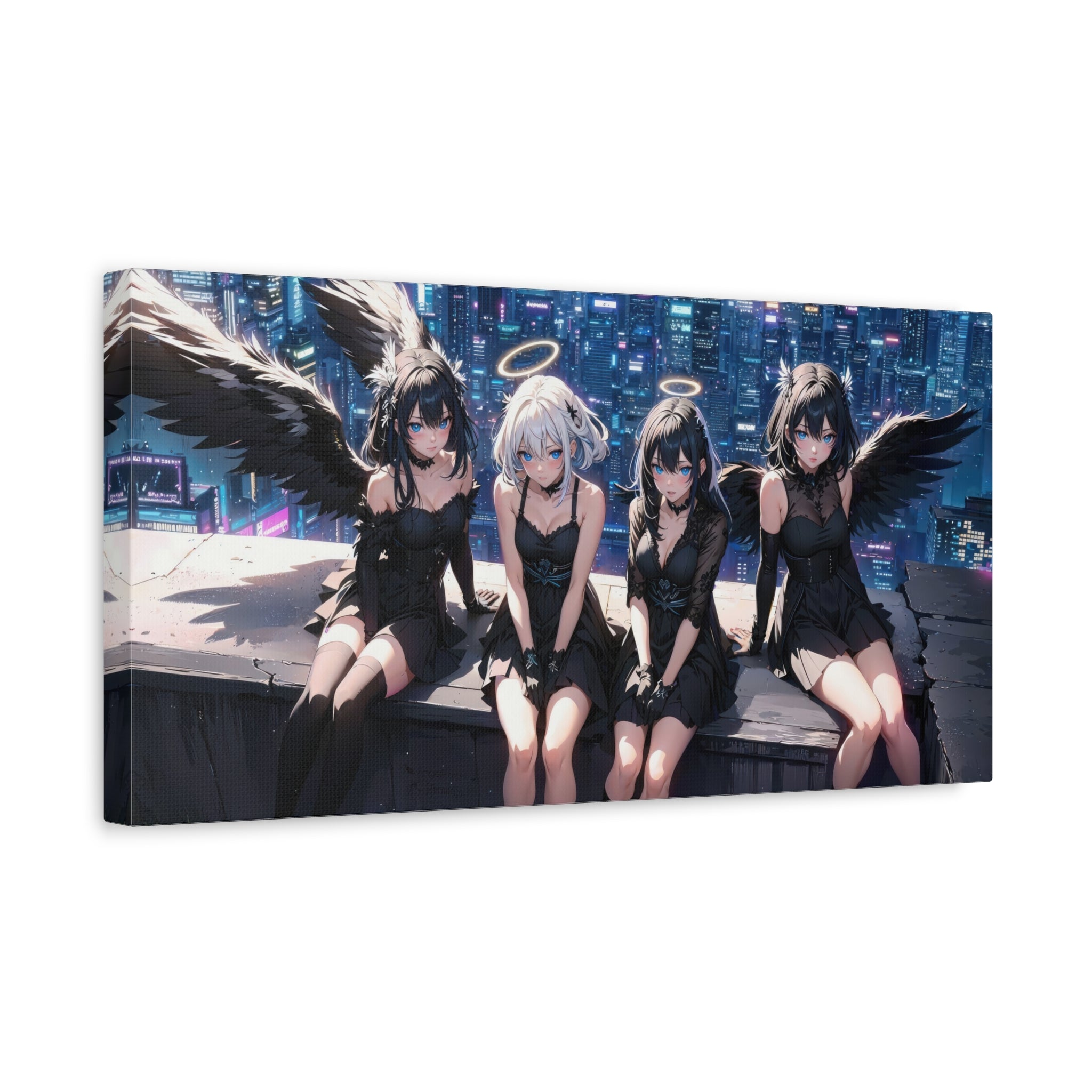 canvas-print-anime-angels-anime-lover-canvas-wall-art-matte-stretched-wall-art-beautiful-anime-girls-decor-anime-print-anime-