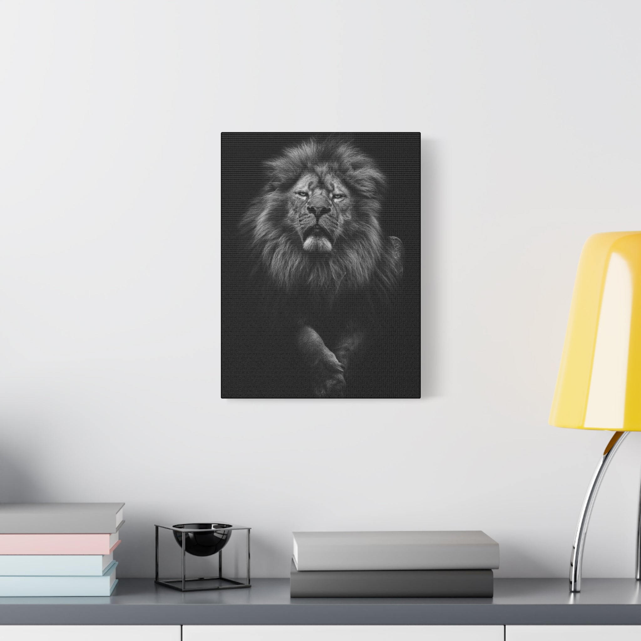 canvas-print-lion-wall-art-black-and-white-living-room-decor-matte-stretched-lion-poster-jungle-animal-art-print-wildlife-saf