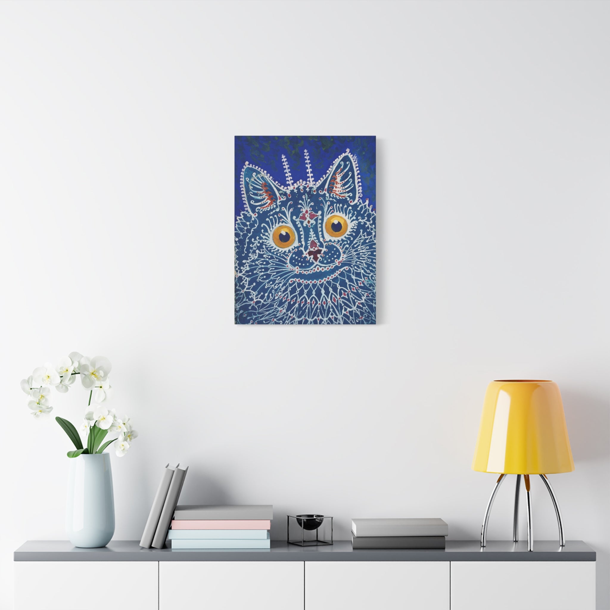 canvas-print-louis-wain-cat-gothic-style-gouache-art-large-wall-decor-matte-stretched-home-office-decoration-unique-cat-print