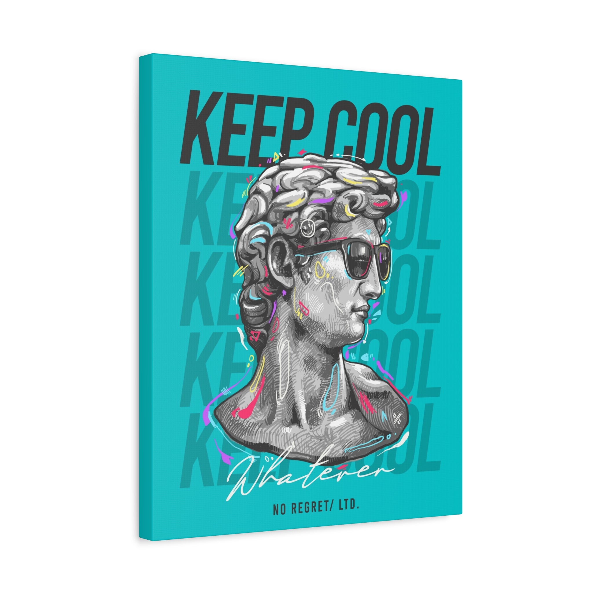 canvas-print-david-statue-with-sunglasses-living-room-decor-wall-art-matte-canvas-stretched-print-cool-home-decor-gift-unique