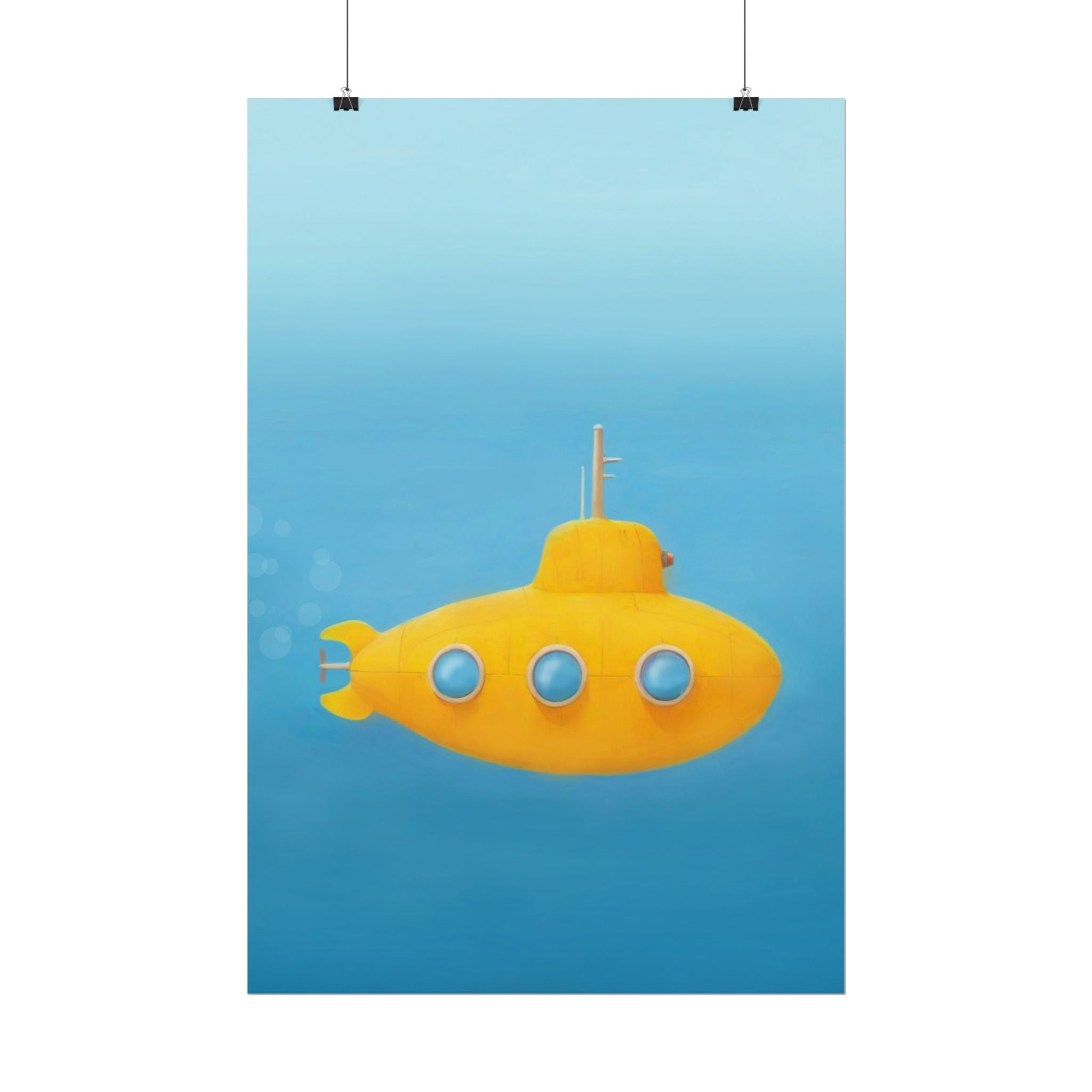 yellow-submarine-nursery-poster-art-fine-art-poster-wall-art-submarine-print-yellow-nursery-decor-gender-neutral-nursery