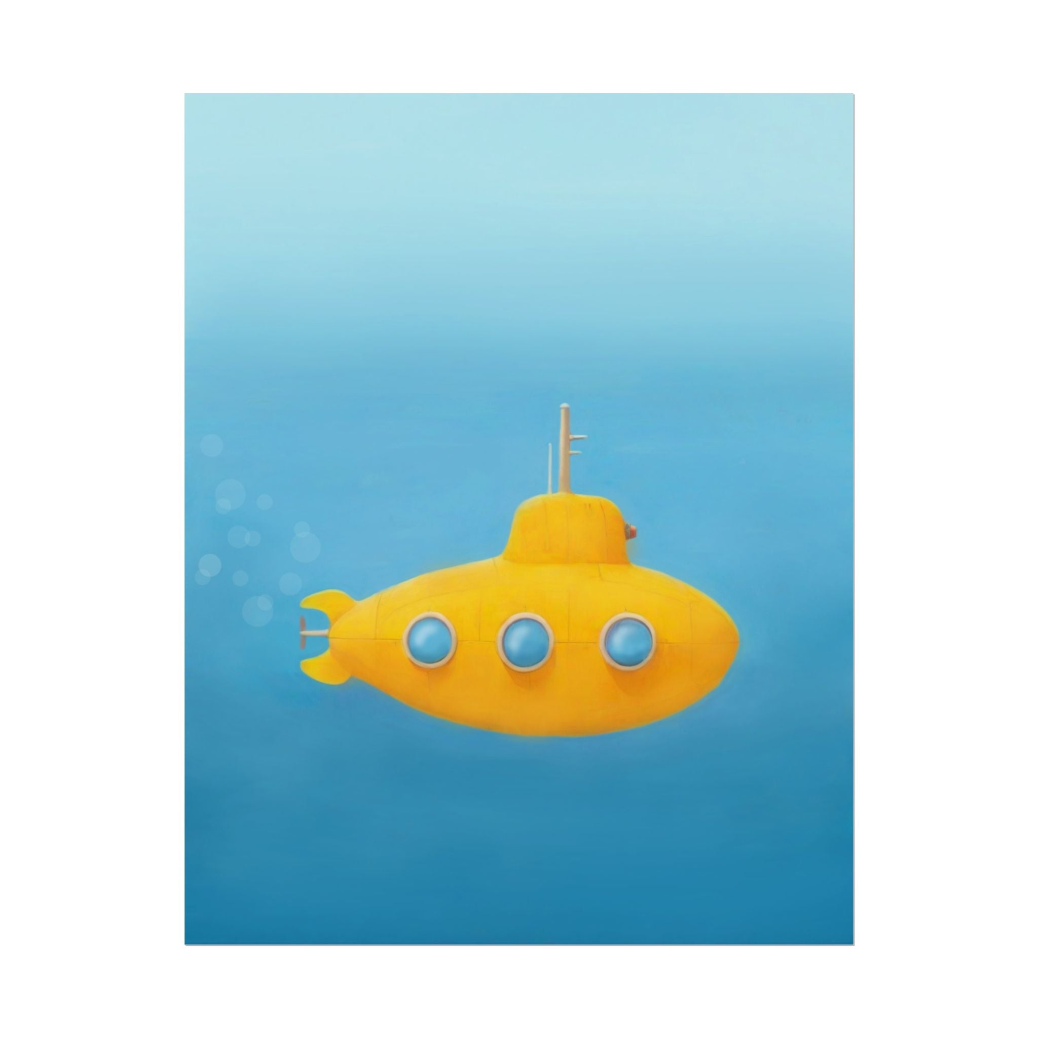yellow-submarine-nursery-poster-art-fine-art-poster-wall-art-submarine-print-yellow-nursery-decor-gender-neutral-nursery