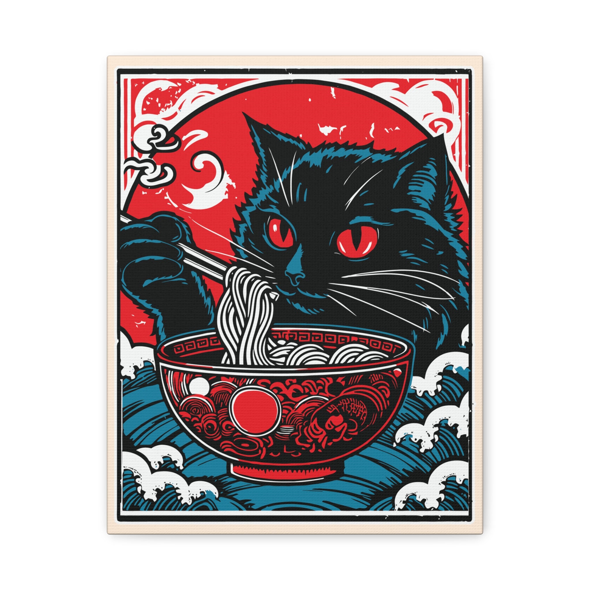 canvas-print-cat-eating-ramen-noodle-retro-japanese-decor-wall-art-living-room-decoration-matte-stretched-home-decor-cute