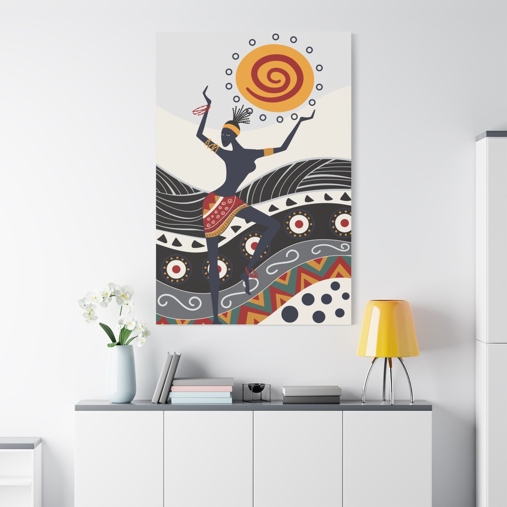 stretched-canvas-print-african-ornament-traditional-dance-wall-decor-african-wall-art-tribal-home-decoration-ethnic-african-a