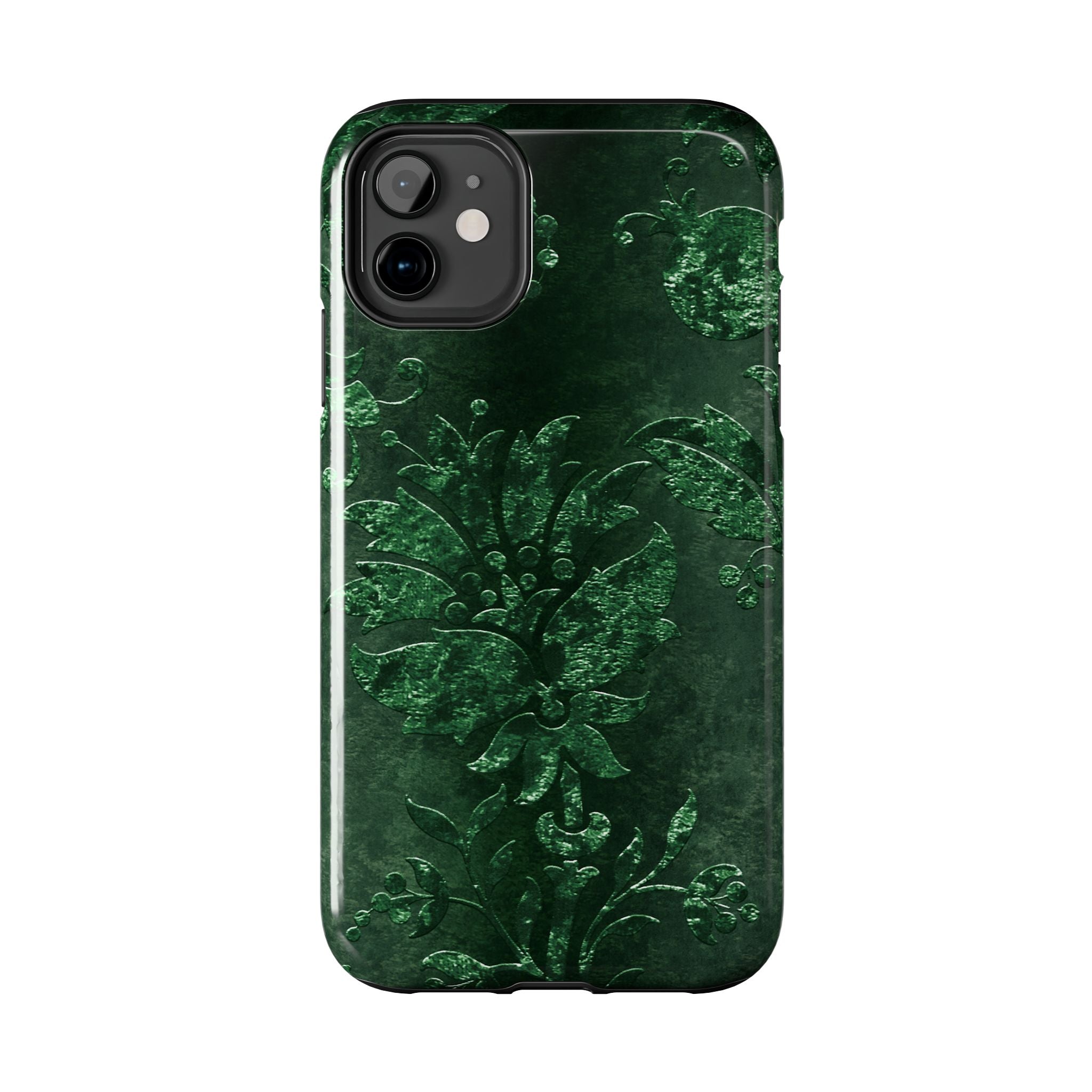 embossed-emerald-velvet-tough-iphone-case-protective-iphone-cover-heavy-duty-iphone-case-rugged-phone-case-durable-smartphone