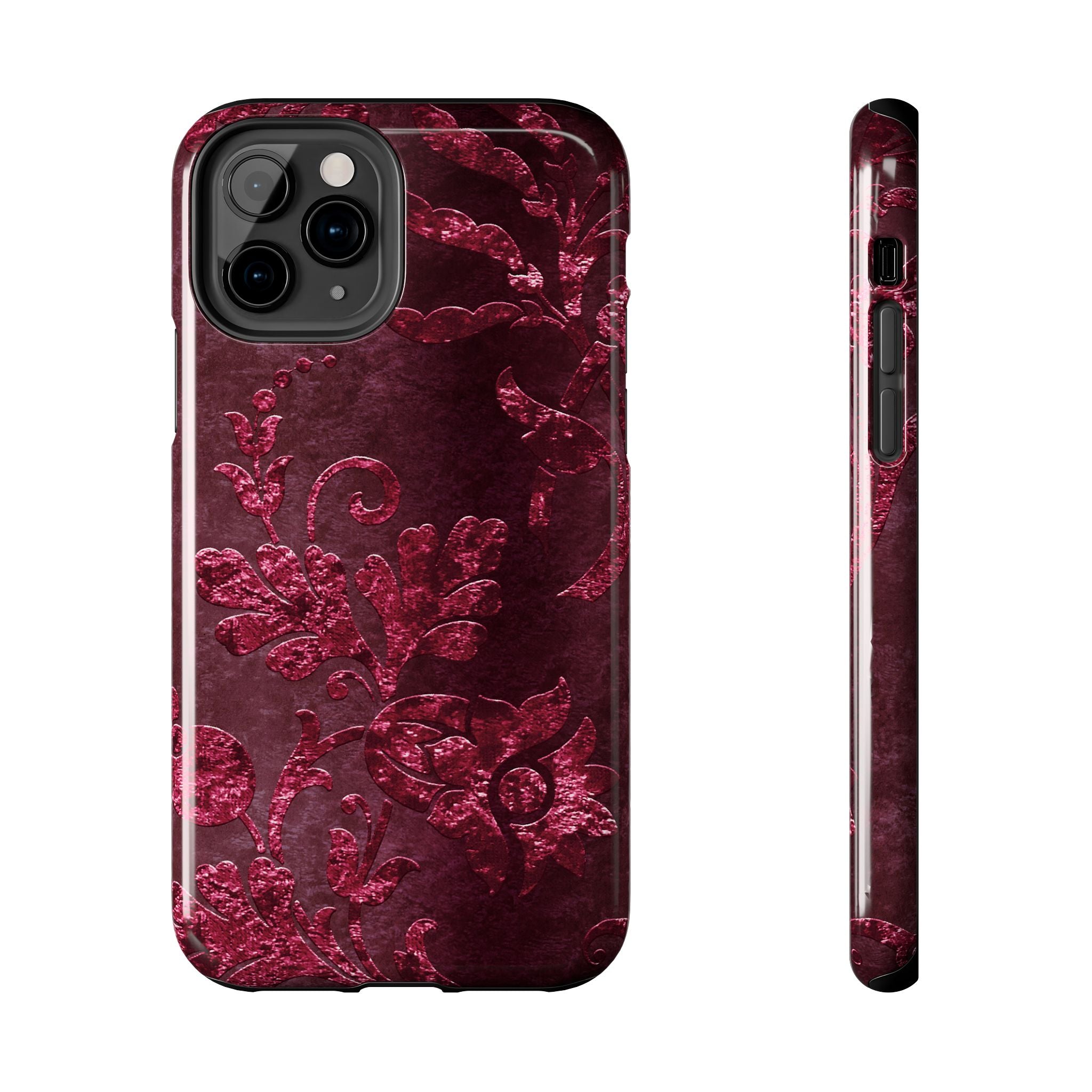 embossed-burgundy-velvet-tough-iphone-case-protective-iphone-cover-heavy-duty-iphone-case-rugged-phone-case-durable-smartphon