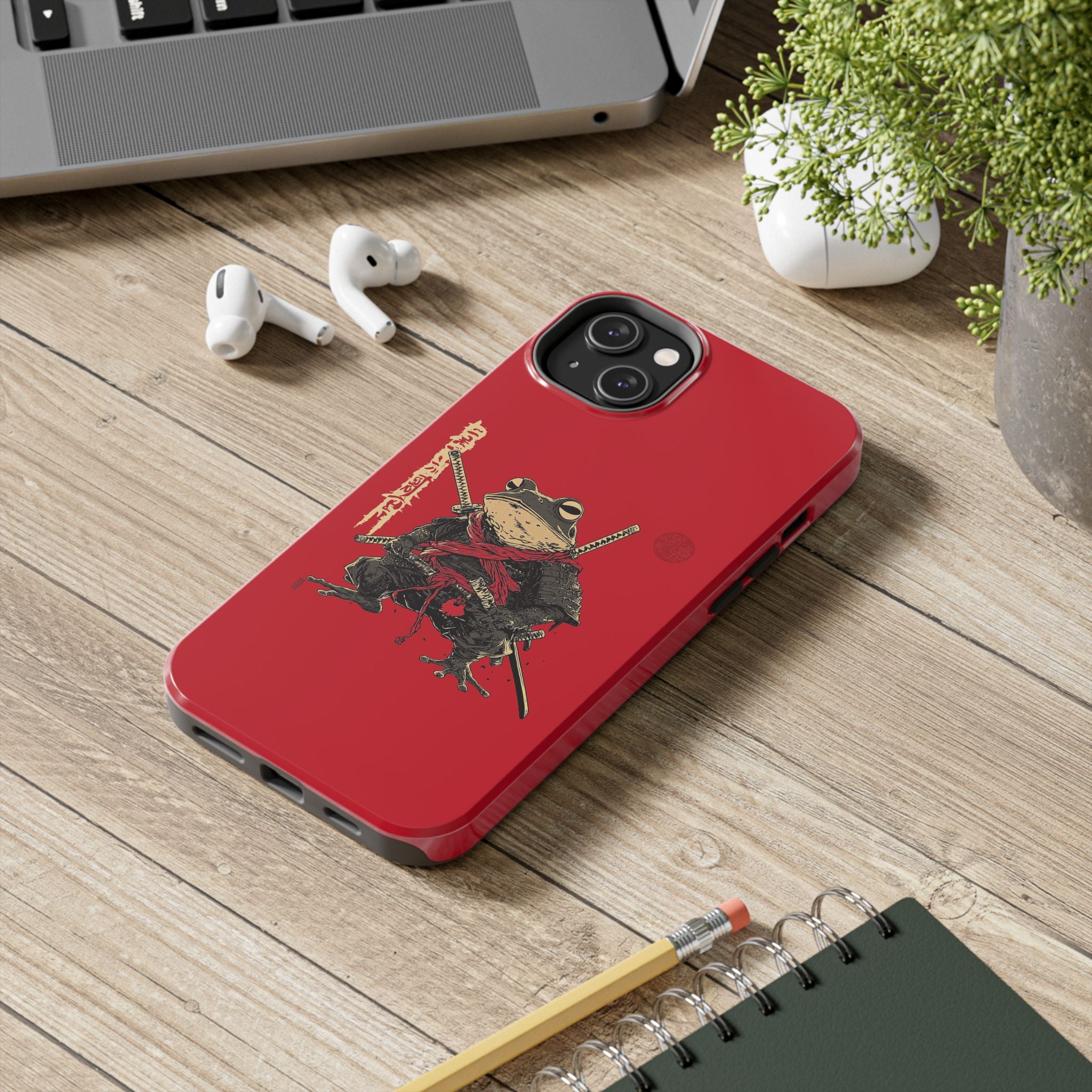 retro-vintage-ninja-frog-iphone-tough-case-red-sun-japanese-samurai-frog-design-stylish-tough-protector-red-iphone-case