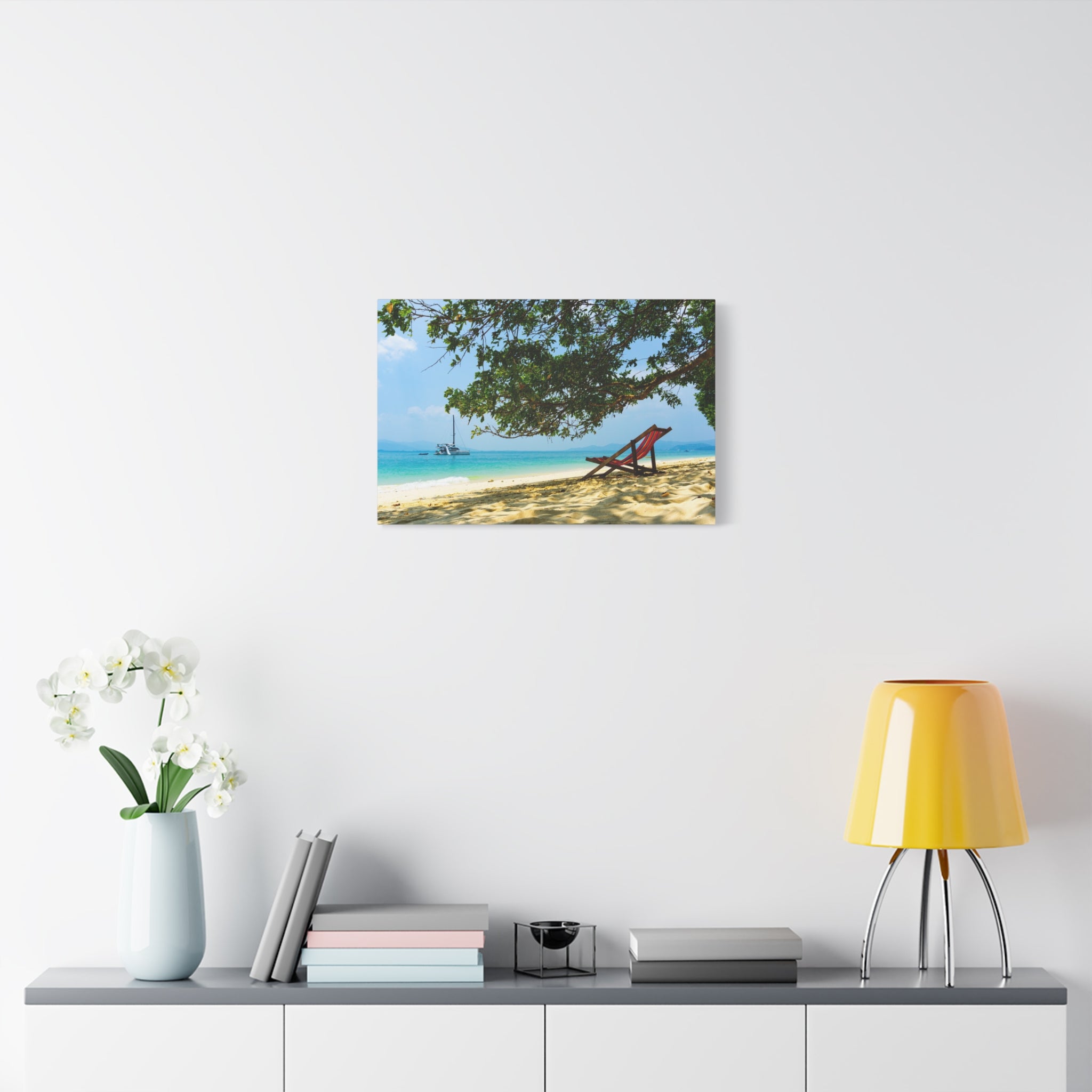 canvas-print-beach-scene-wall-art-coastal-decor-ocean-view-stretched-matte-canvas-print-home-decoration-beach-chairs-tropical
