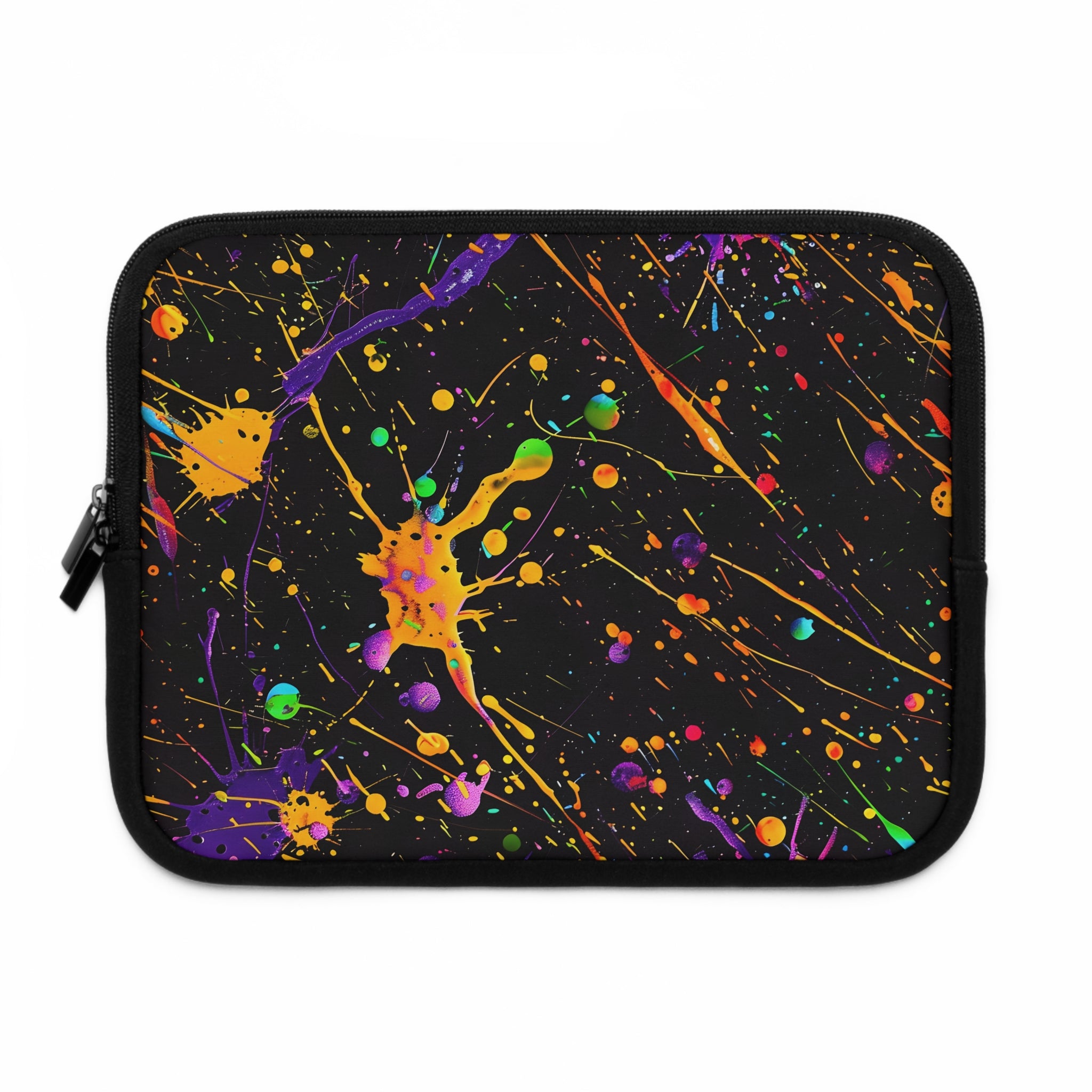 neon-abstract-paint-splatter-laptop-sleeve-yellow-drops-macbook-air-sleeve-unique-tech-accessories-colorful-laptop-case