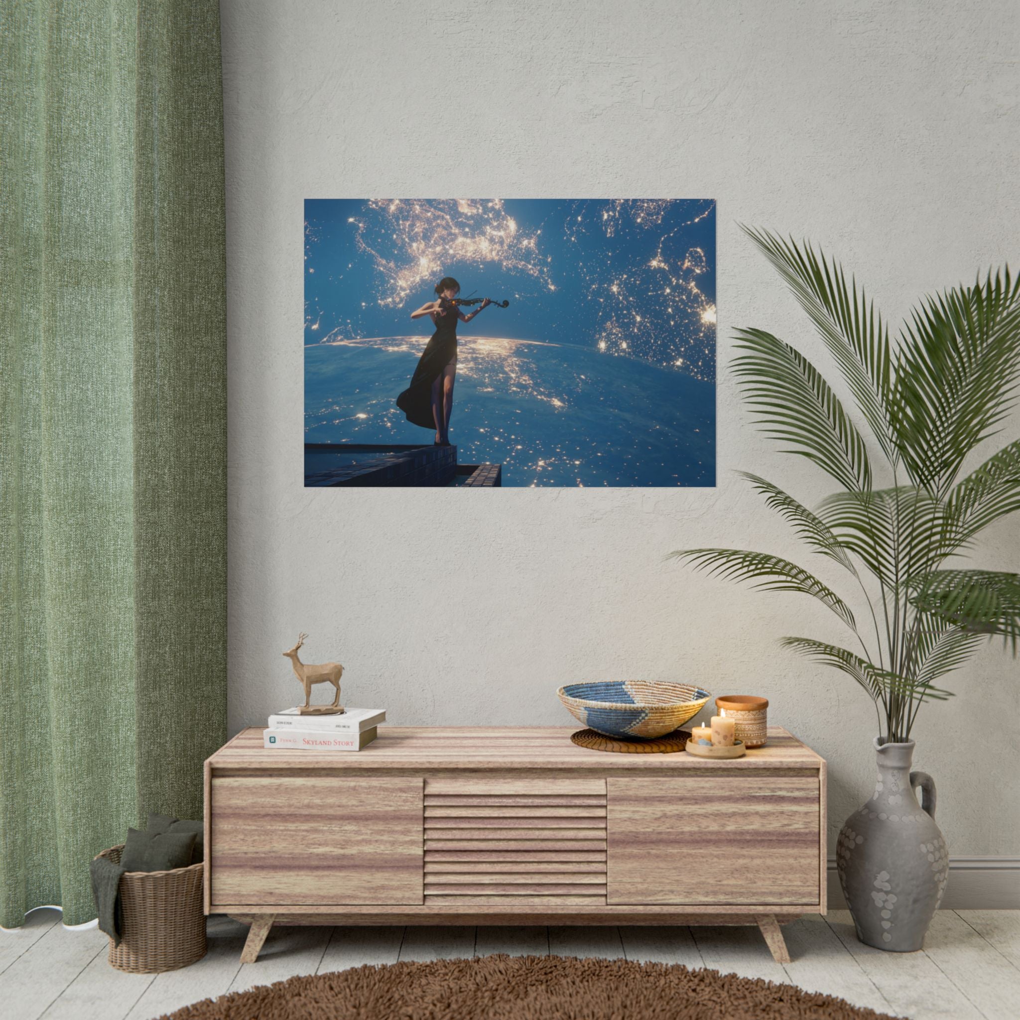 girl-playing-violin-in-starry-sky-poster-wall-art-universe-poster-print-music-lover-decor-bedroom-wall-hanging-musical-art