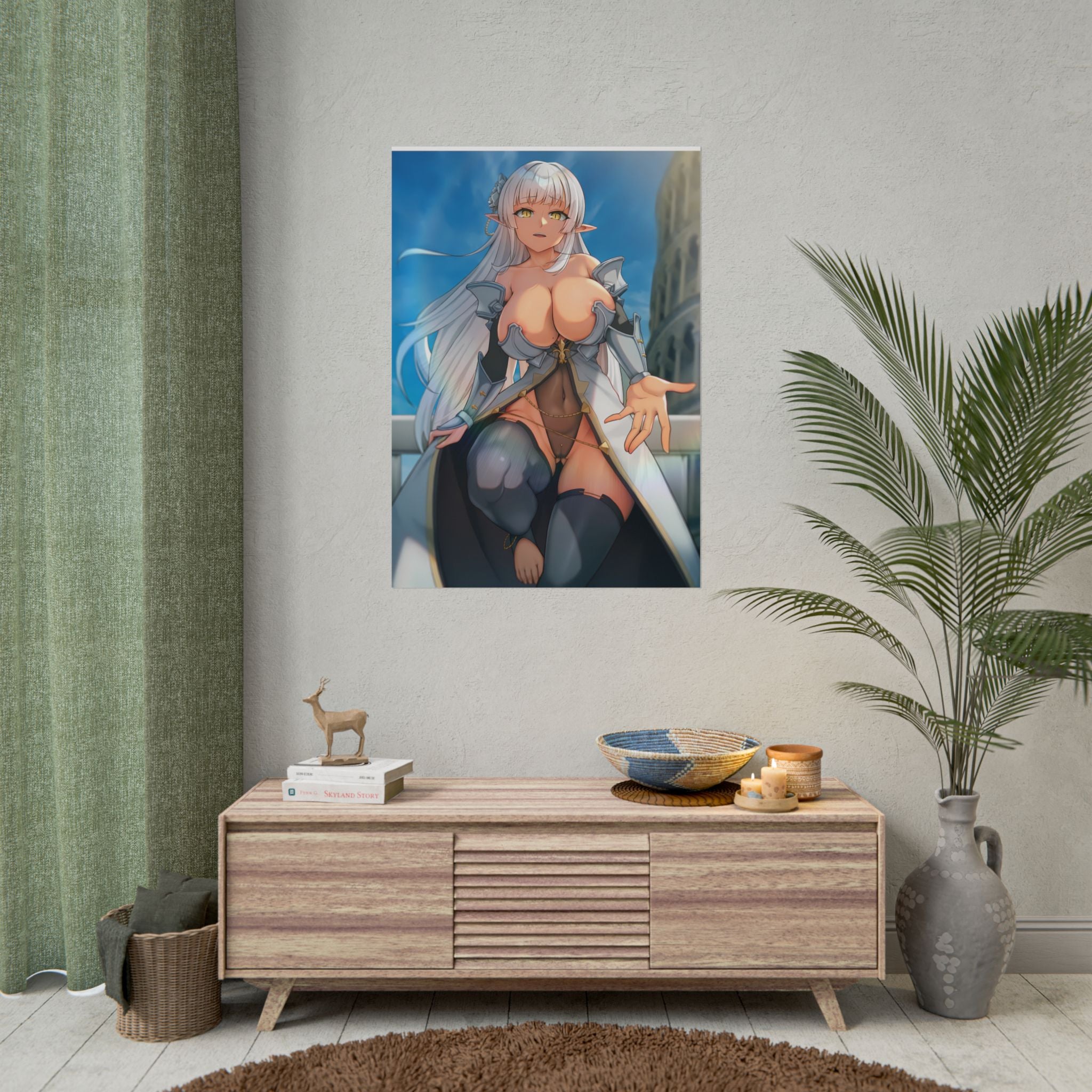 anime-elf-girl-rolled-posters-fantasy-art-print-wall-decor-poster-artwork-bedroom-decoration-gift-for-anime-lovers-anime-post