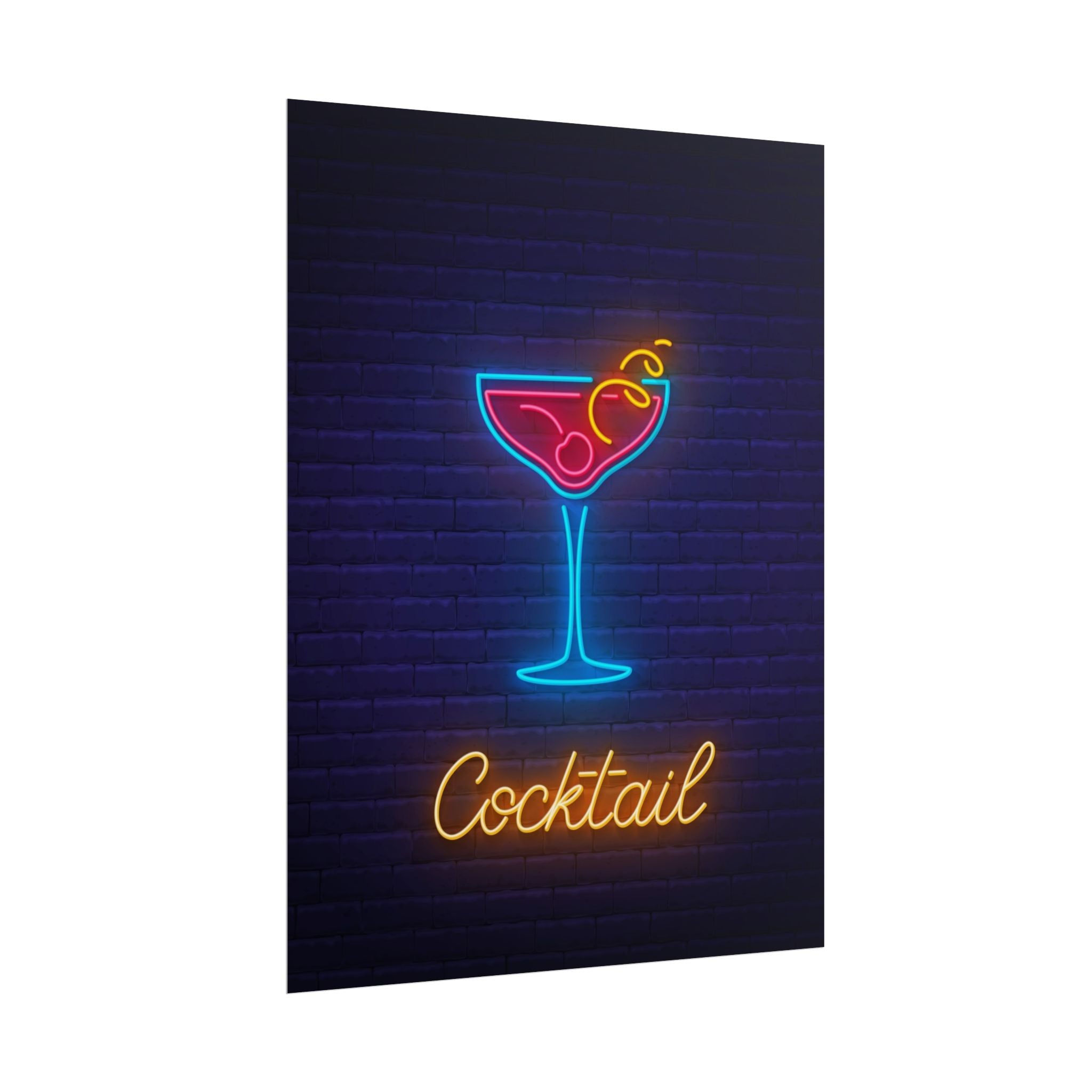 cocktail-neon-martini-poster-wall-art-decor-large-poster-artwork-cocktail-print-bar-decor-kitchen-wall-art