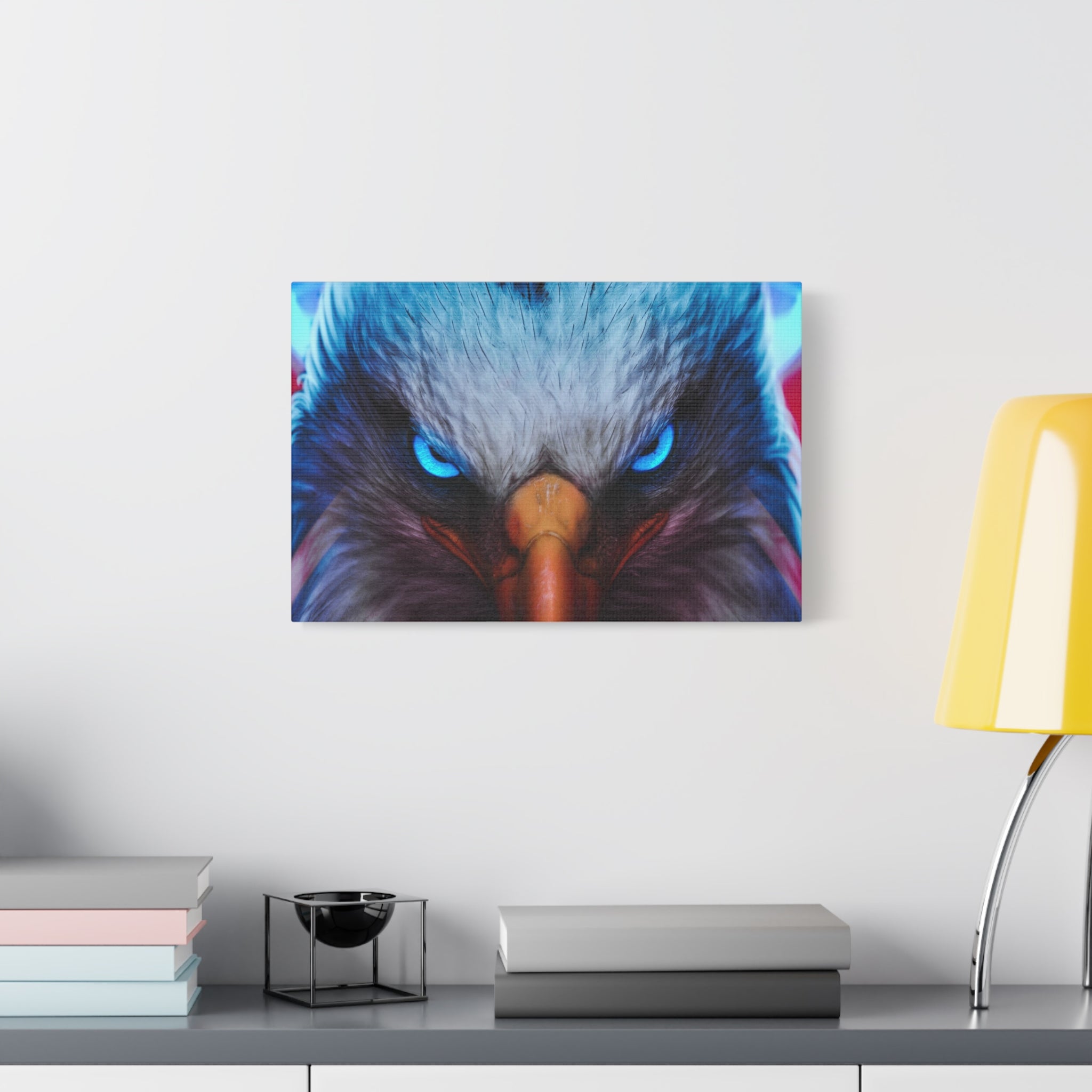 american-eagle-theme-canvas-wall-art-bird-of-prey-decor-eagle-eyes-wall-hanging-matte-stretched-canvas-print-wildlife-artwork