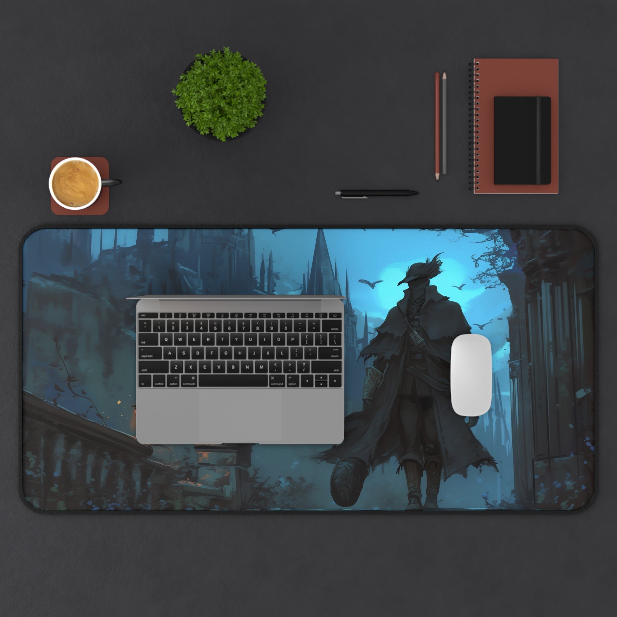 bloodborne-the-hunter-mouse-pad-scenery-night-desk-pad-blood-moon-large-gaming-desk-mat-fantasy-prot