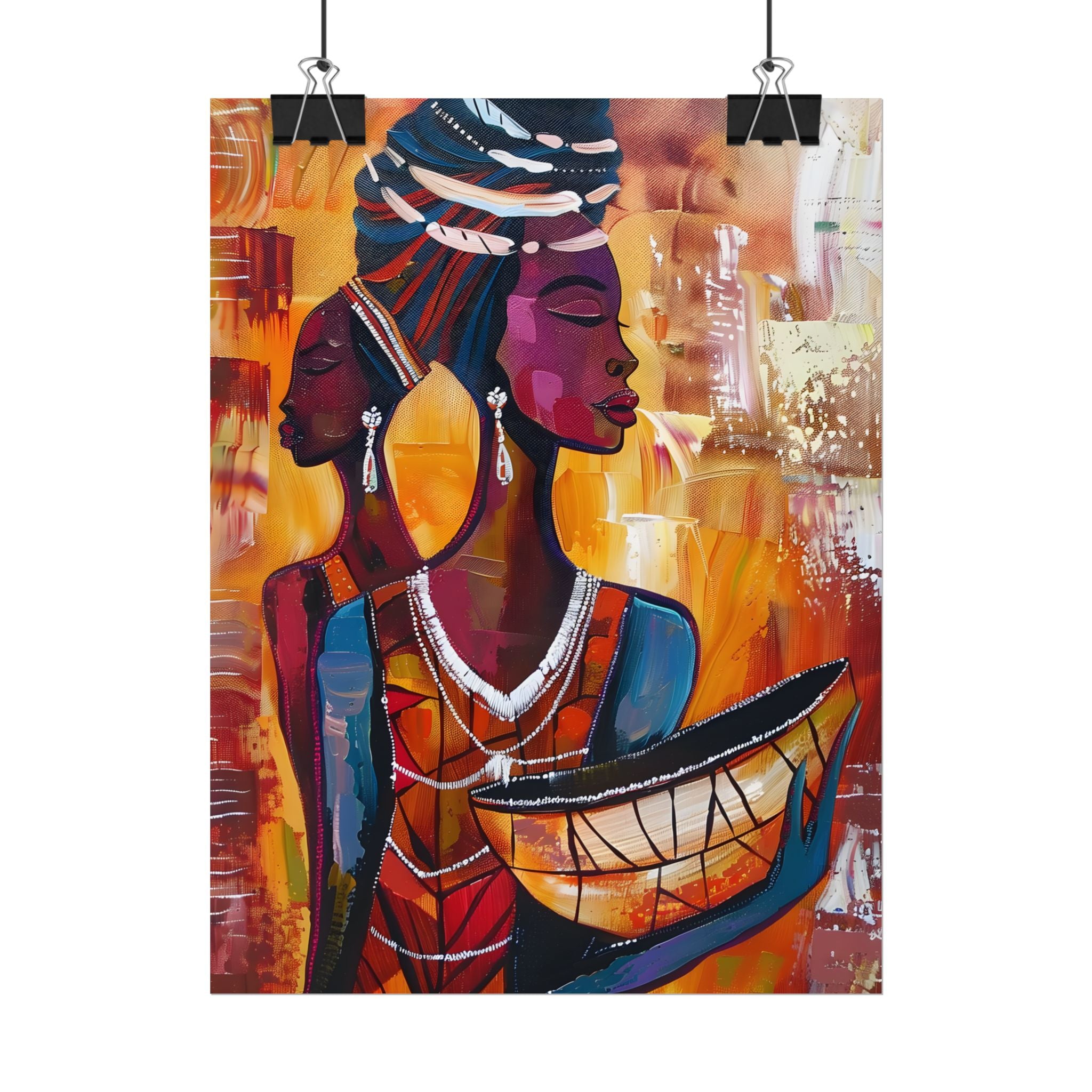traditional-african-woman-poster-print-african-portrait-afrocentric-home-wall-decor-tribal-art-african-american-art-ethnic-wa