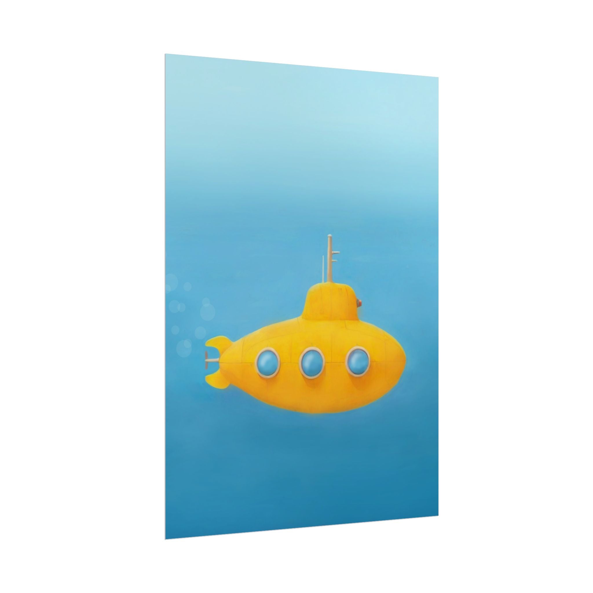 yellow-submarine-nursery-poster-art-fine-art-poster-wall-art-submarine-print-yellow-nursery-decor-gender-neutral-nursery