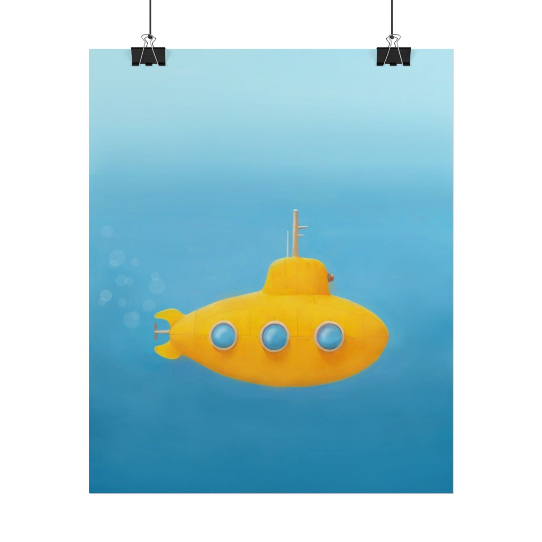 yellow-submarine-nursery-poster-art-fine-art-poster-wall-art-submarine-print-yellow-nursery-decor-gender-neutral-nursery