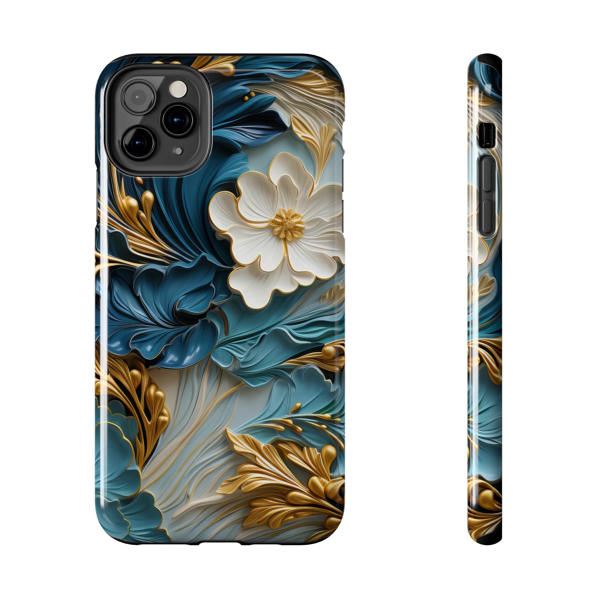 textured-art-nouveau-floral-tough-phone-case-cottagecore-iphone-case-unique-floral-phone-cover-vintage-style-iphone-case-prot