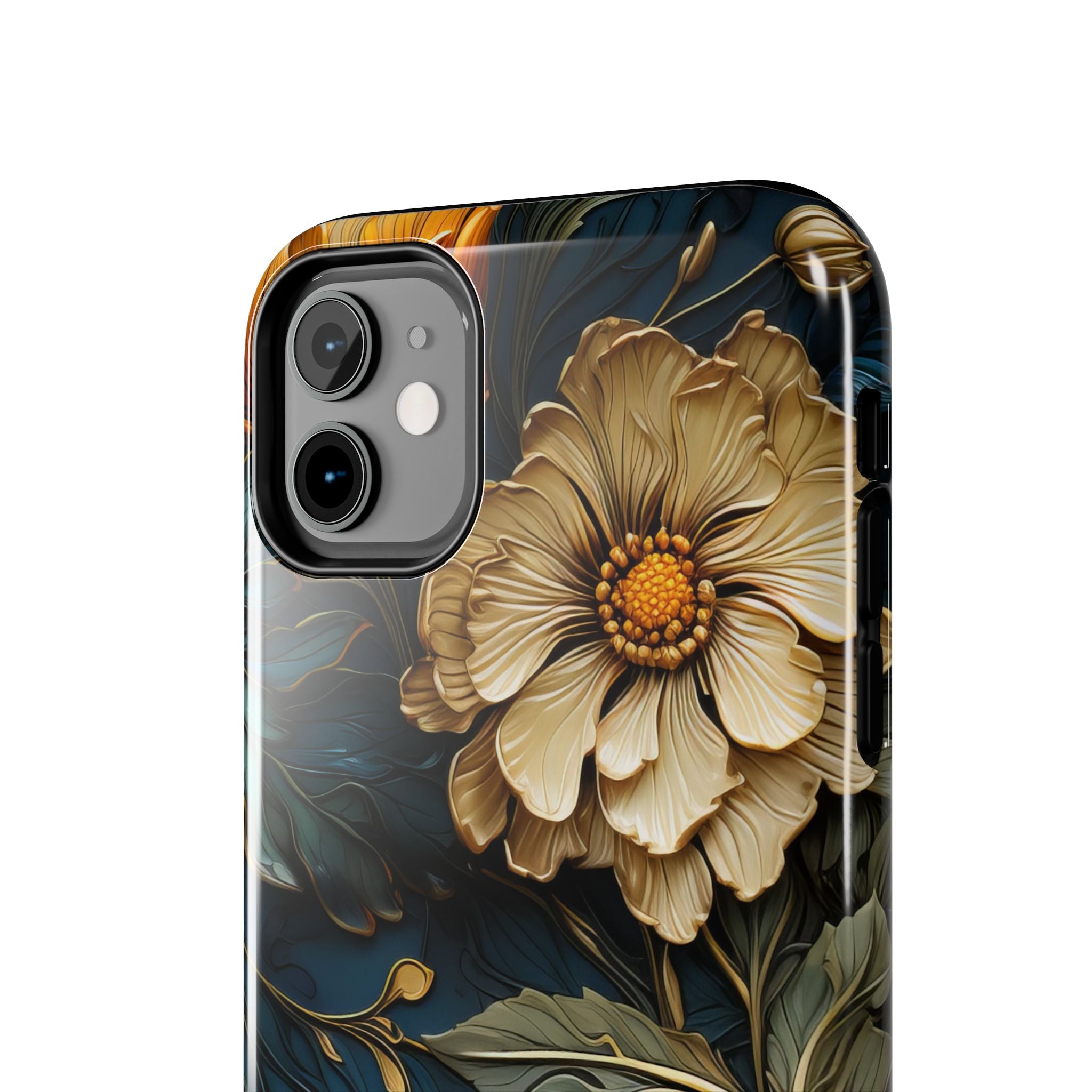 textured-art-nouveau-floral-tough-phone-case-cottagecore-iphone-case-unique-floral-phone-cover-vintage-style-iphone-case-prot