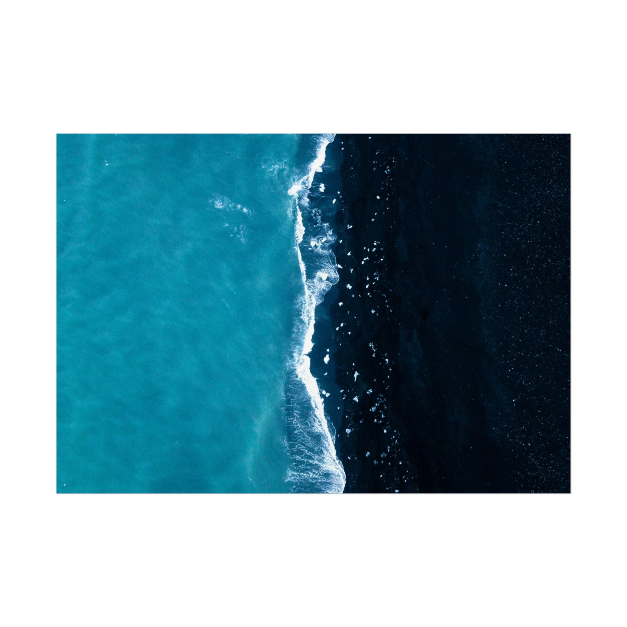 ocean-minimalist-decor-poster-print-beach-wall-art-coastal-photography-blue-ocean-print-sand-landscape-home-office-decoration