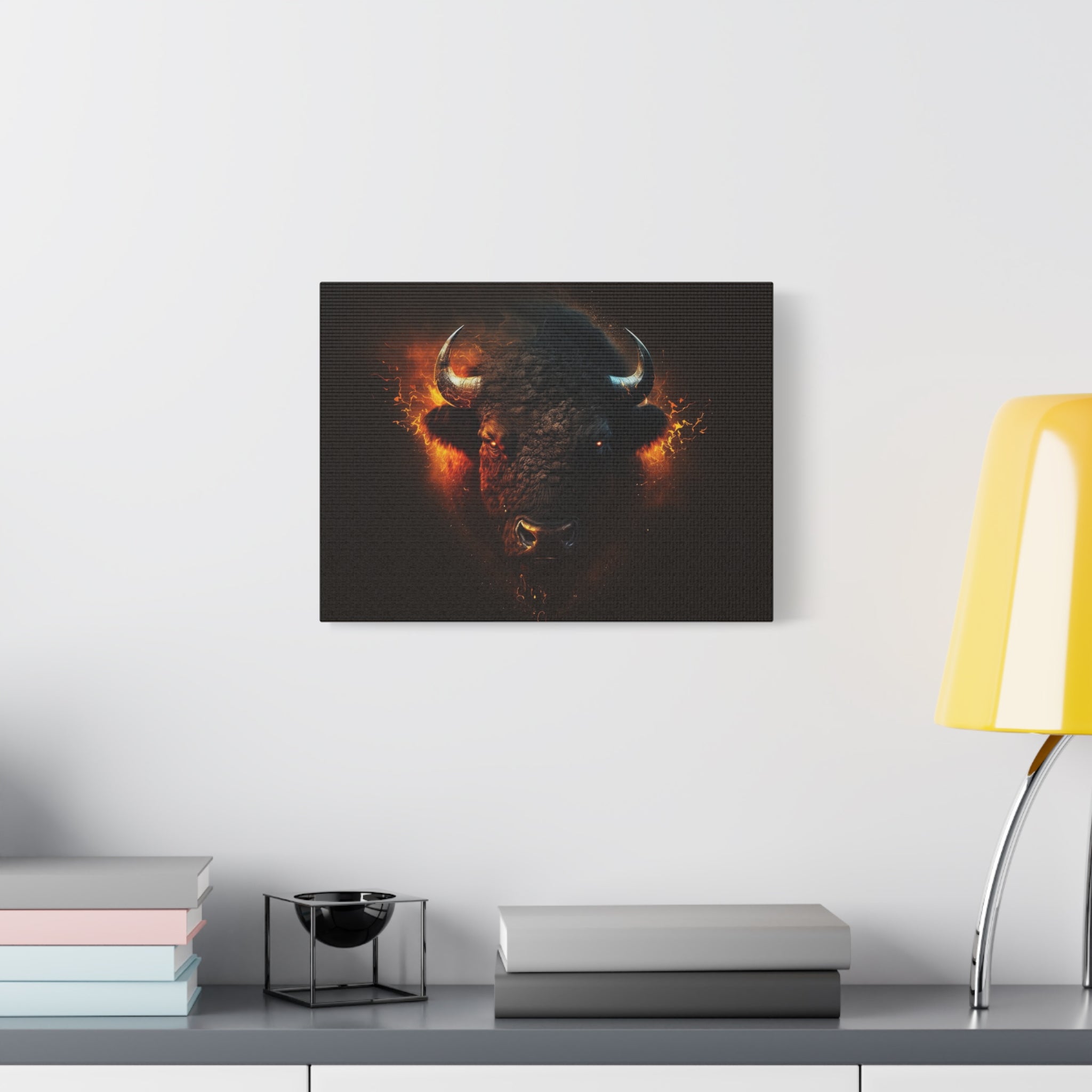 canvas-print-bison-art-wall-decor-buffalo-gift-wildlife-home-decoration-western-bison-painting-nature-lover-gift-farm-house-w