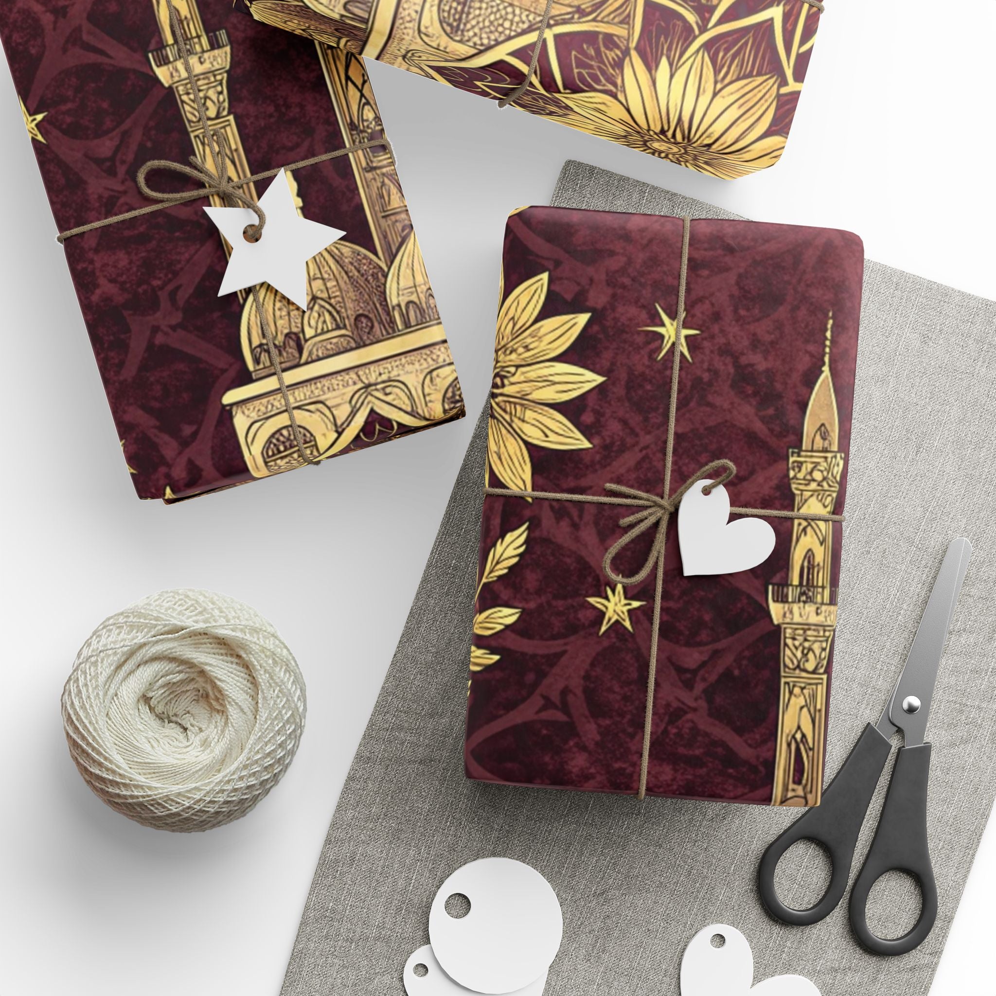 ramadan-night-wrapping-papers-islamic-celestial-gift-wrap-mosque-silhouette-eid-holiday-supplies-festive-present-packaging-re