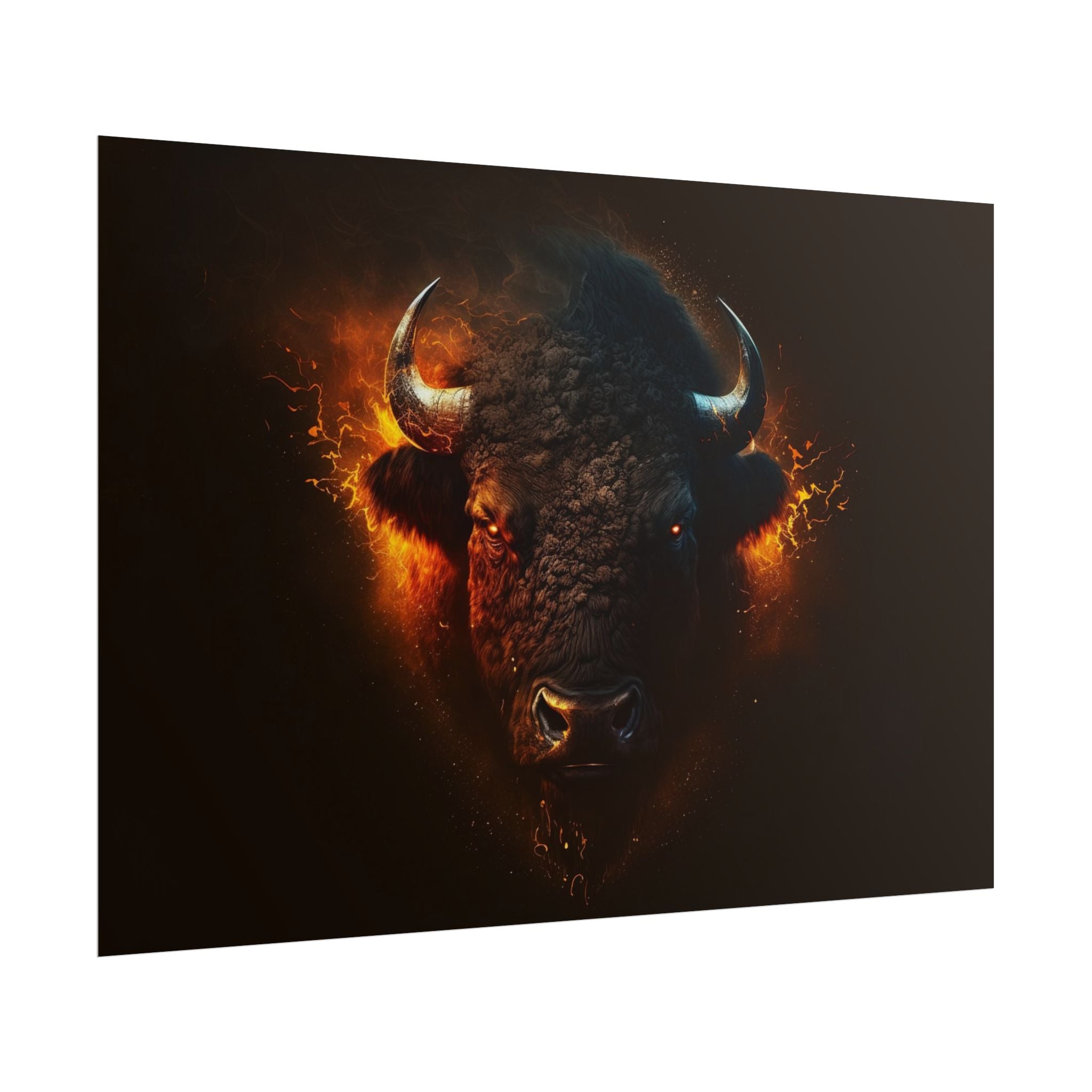 bison-art-poster-wall-decor-buffalo-gift-wildlife-home-decoration-western-bison-wall-art-nature-lover-gift-farm-house-wall-de