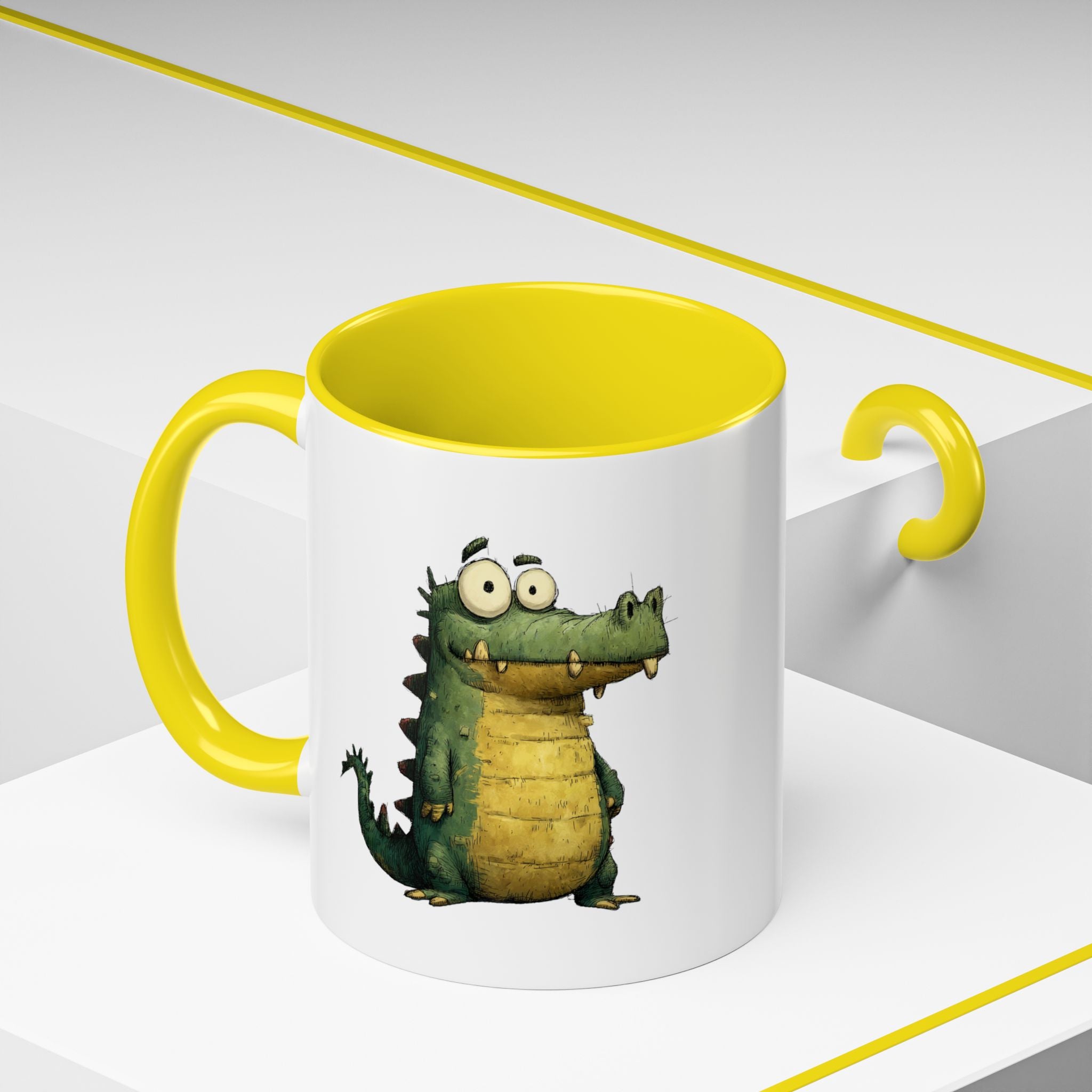 Funny Alligator Accent Coffee Mug | Cute Animal Mug for Nature Lovers, Ideal Gift for Birthdays, Holidays, Home Decor