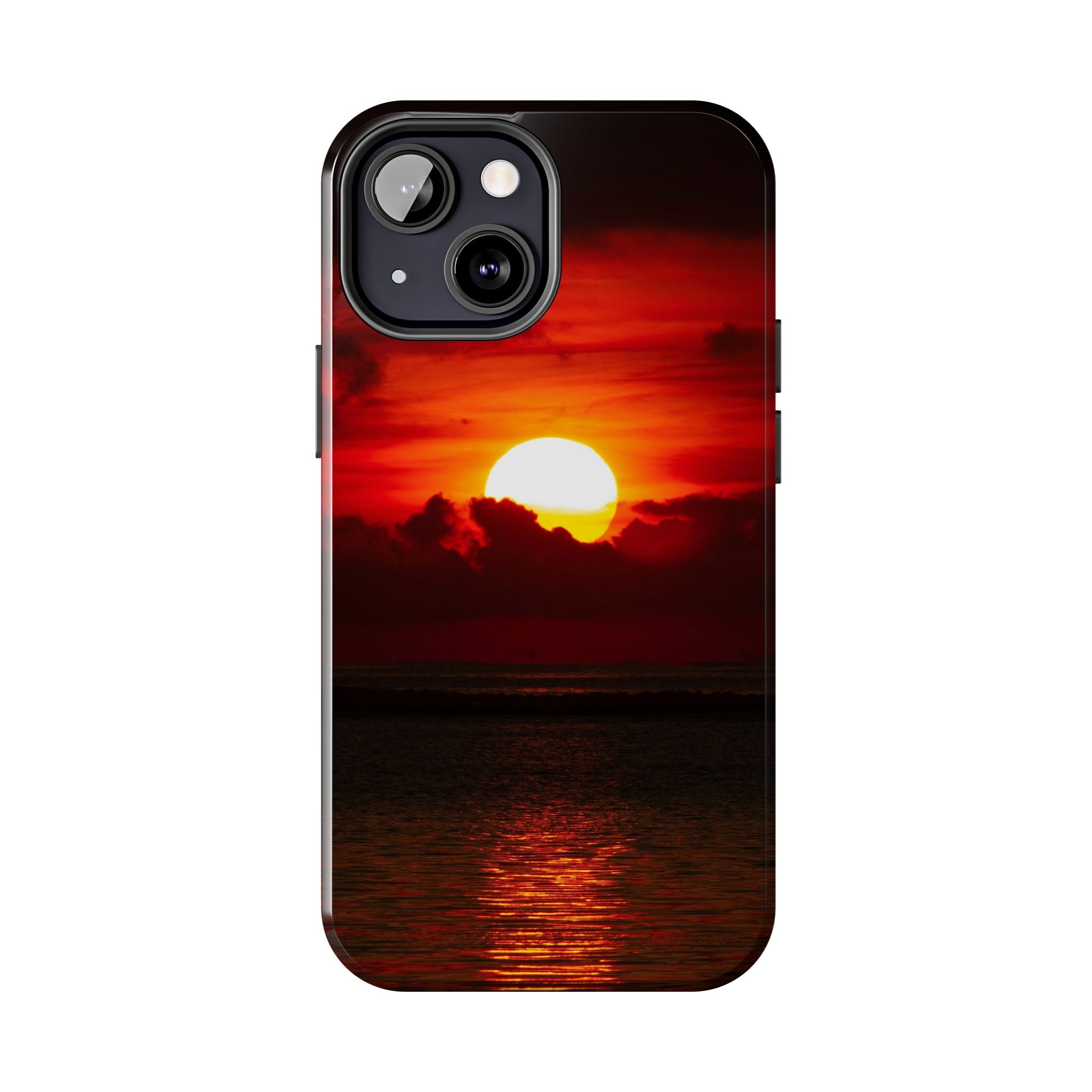 iphone-tough-case-red-sunset-protective-phone-cover-durable-smartphone-case-hard-shell-phone-case-sunset-lover-gift-red-phone