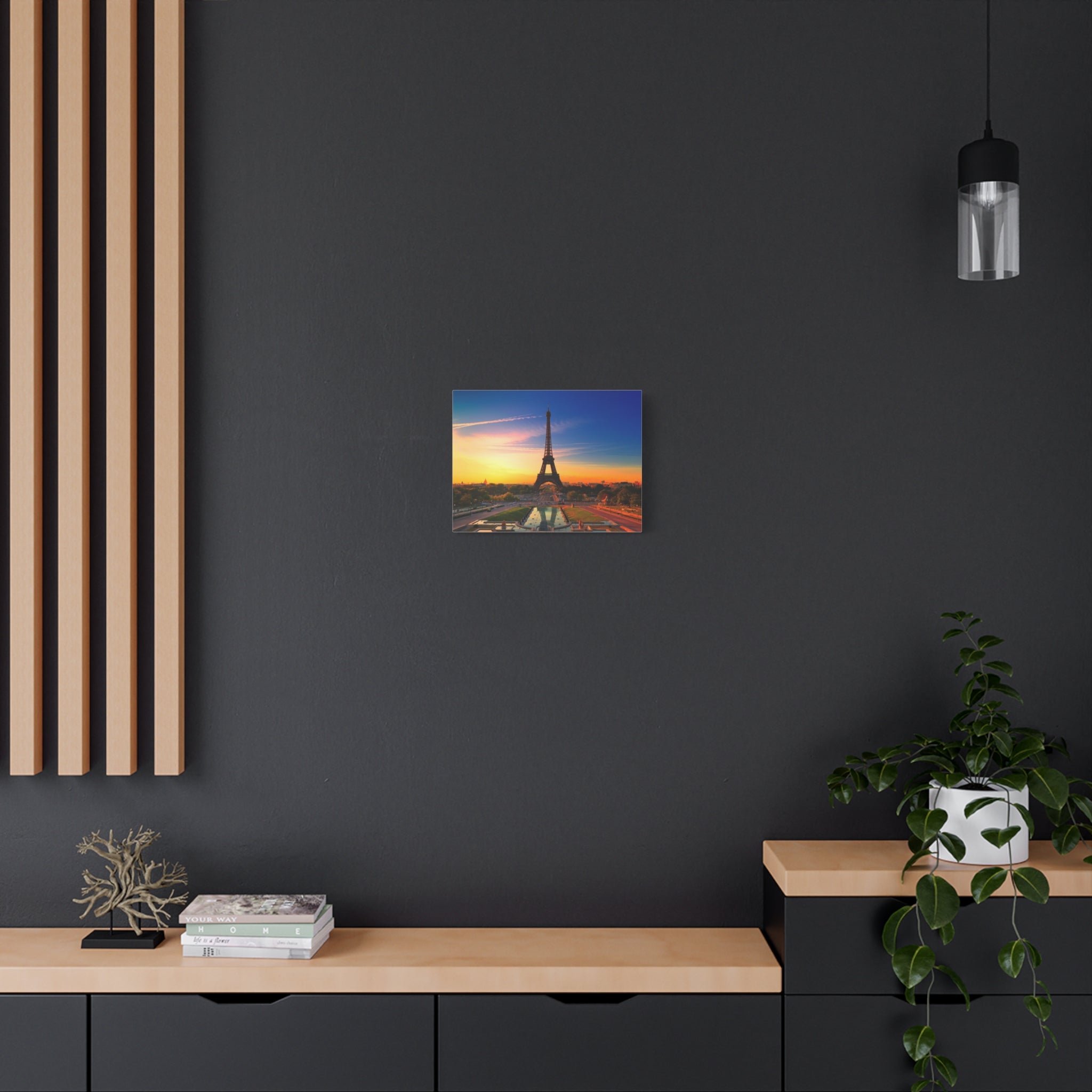 canvas-wall-art-paris-sunset-france-matte-stretched-print-beautiful-landscape-home-decor-room-decor-wall-hanging-office-art