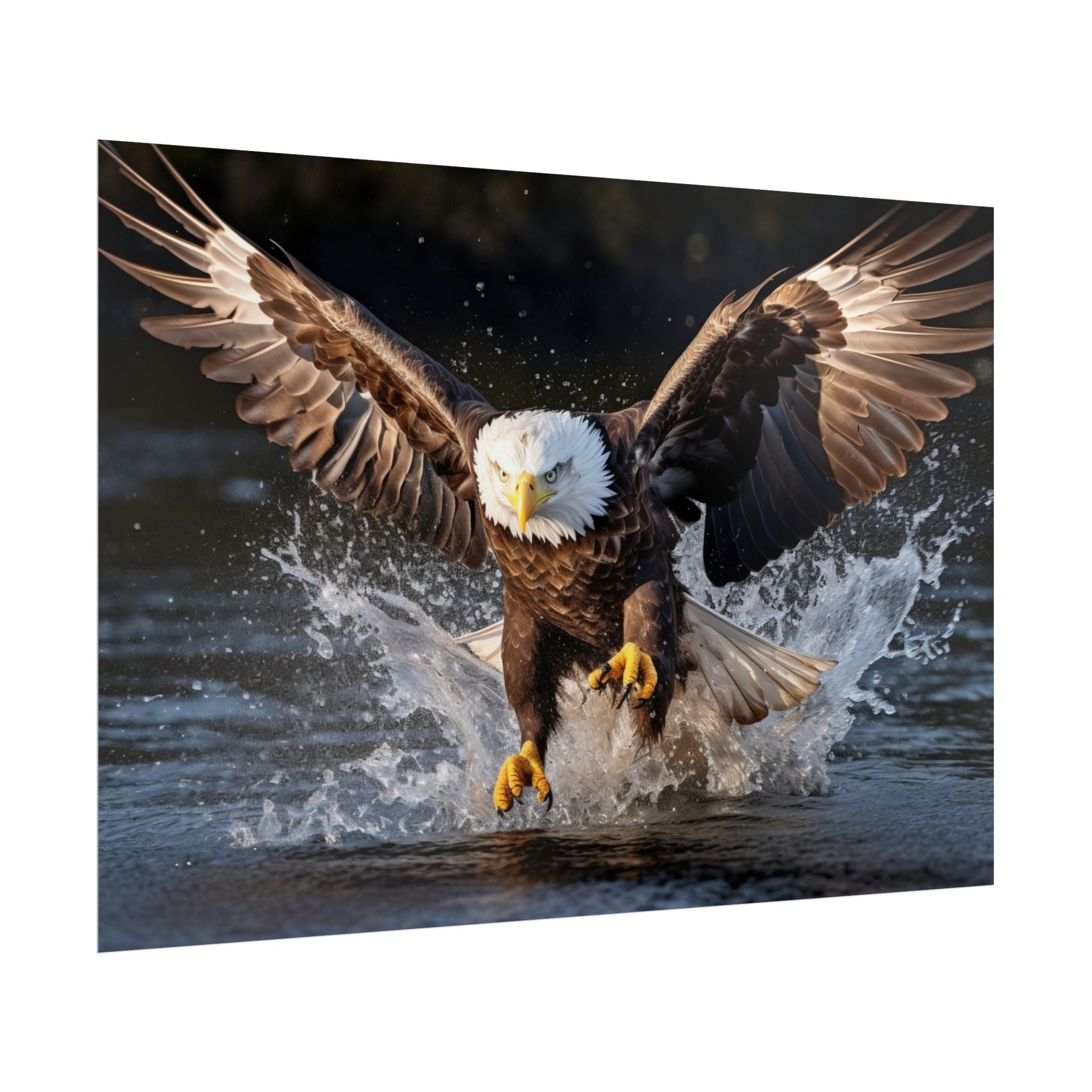 hunting-eagle-fine-art-poster-print-home-decor-wildlife-art-bird-lover-gift-living-room-decoration-eagle-decor