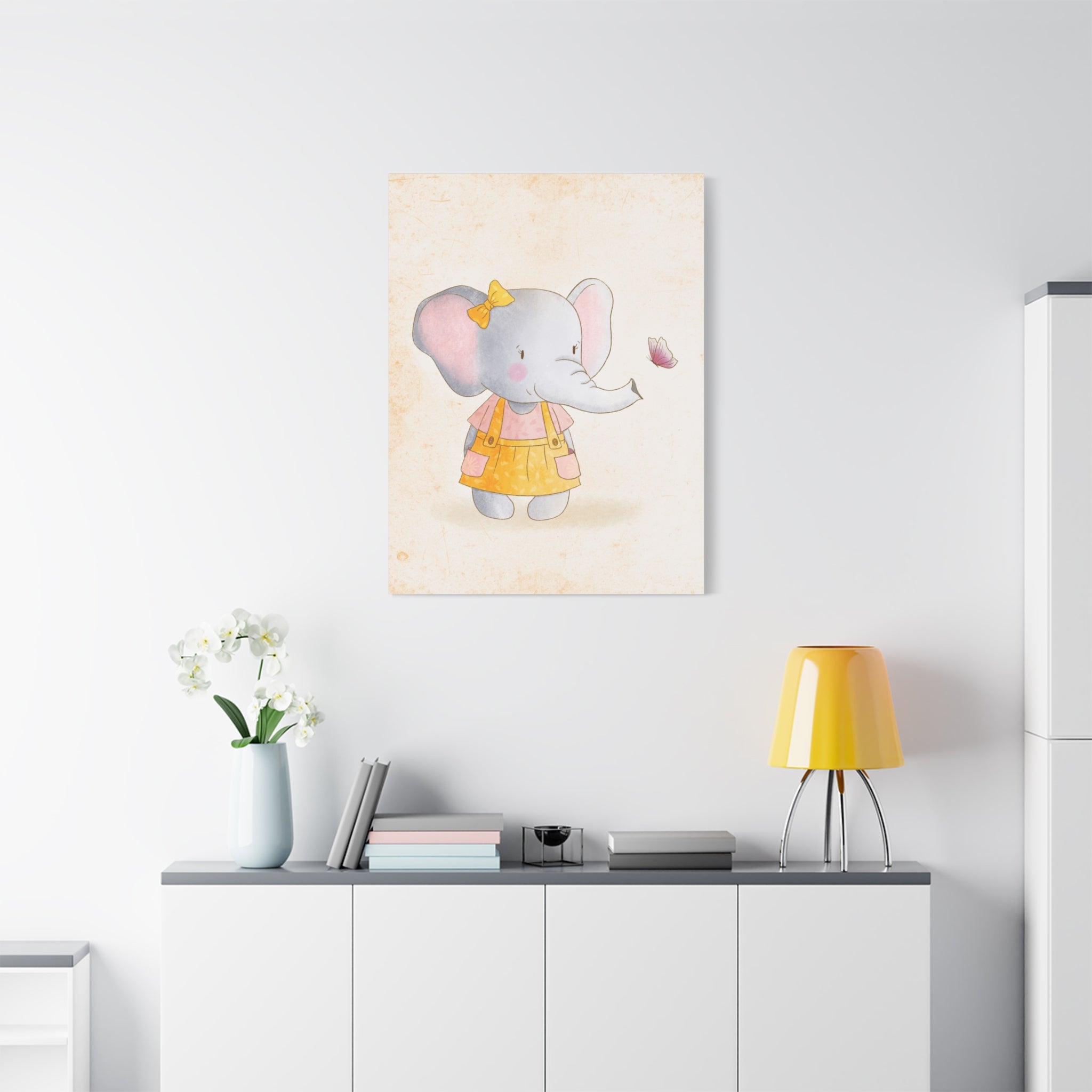 canvas-wall-art-cute-elephant-nursery-decor-baby-elephant-print-nursery-art-cute-elephant-decoration-baby-nursery-cute-animal