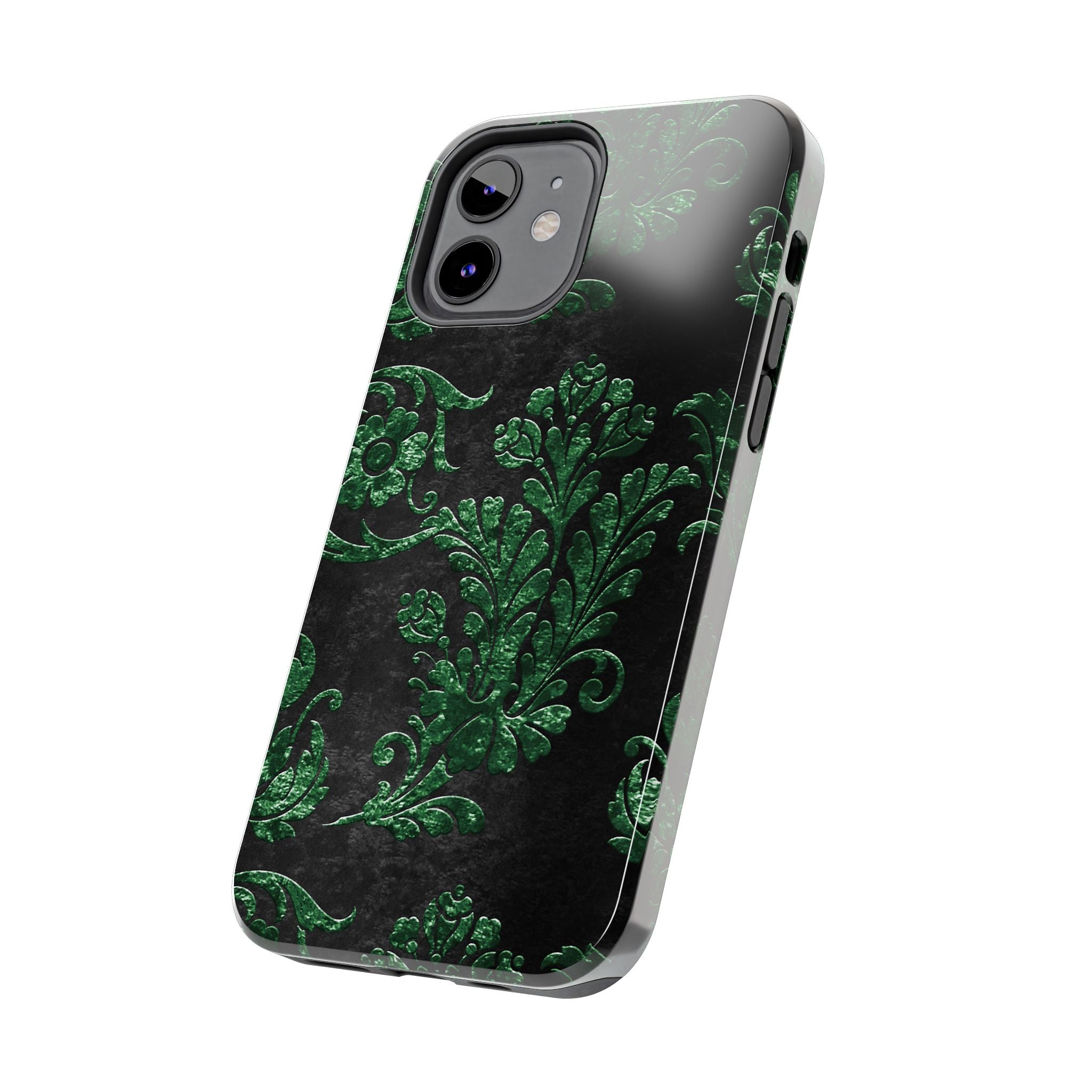 embossed-emerald-velvet-tough-iphone-case-protective-iphone-cover-heavy-duty-iphone-case-rugged-phone-case-durable-smartphone