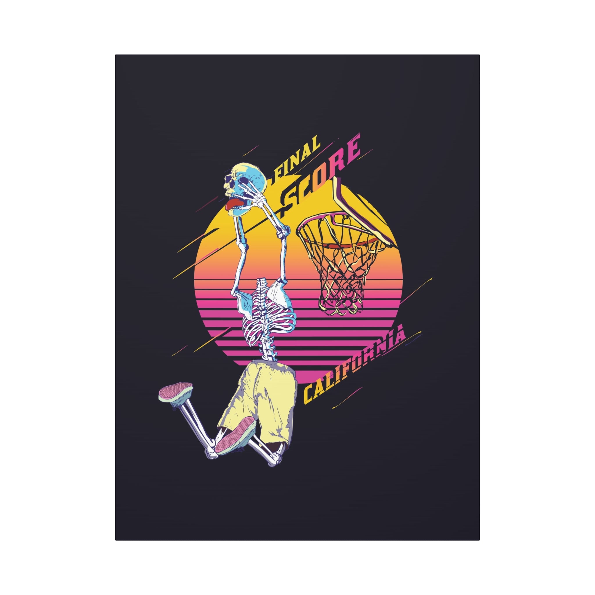 california-basketball-canvas-wall-art-basketball-prints-skull-art-retro-basketball-decor-basketball-home-wall-decor-housewarm