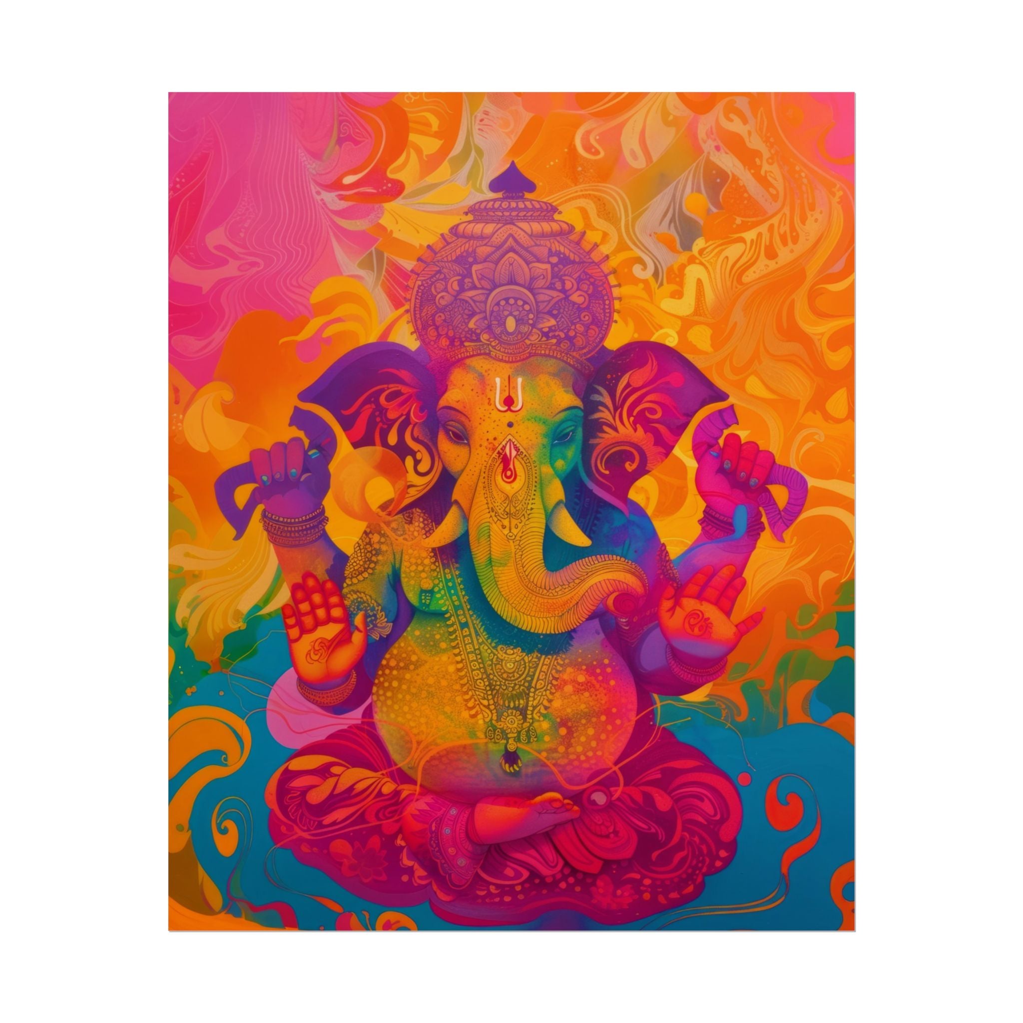 colorful-ganesha-poster-print-wall-art-decor-spiritual-home-decor-lord-ganesha-art-hindu-god-wall-decor-ethnic-wall-hanging