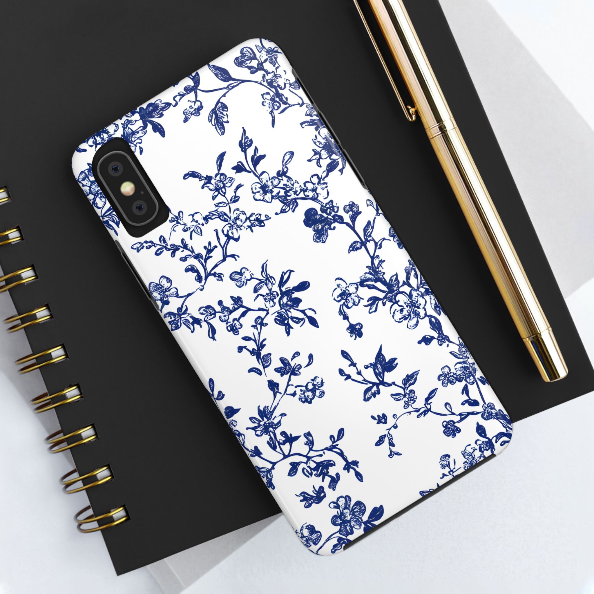 french-toile-floral-tough-iphone-case-blue-iphone-cover-protective-iphone-case-hard-shell-iphone-case-vintage-design-iphone-c