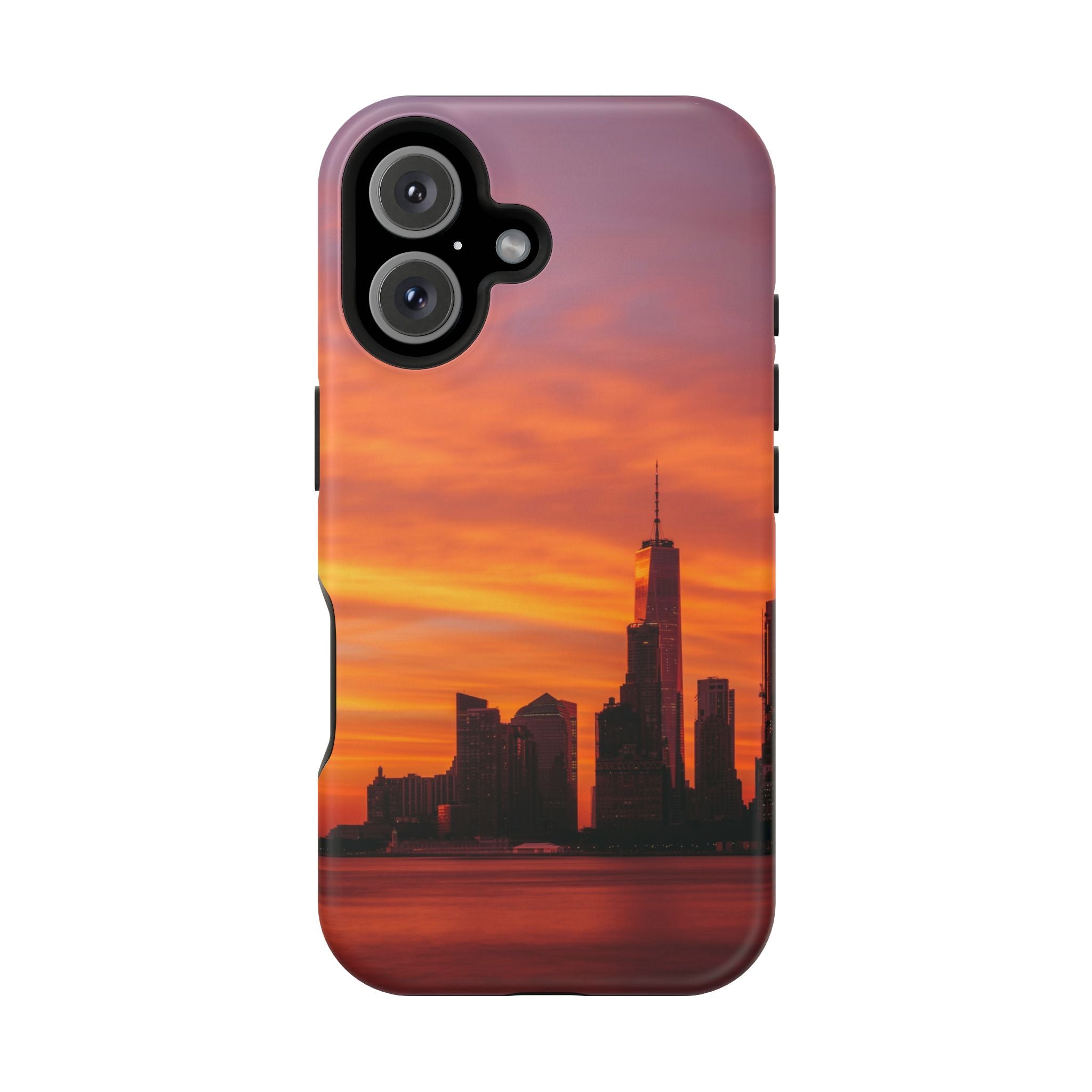sunset-nyc-cityscape-magnetic-tough-case-durable-phone-protector-new-york-tough-case-gift-for-photographers-urban-aesthetic
