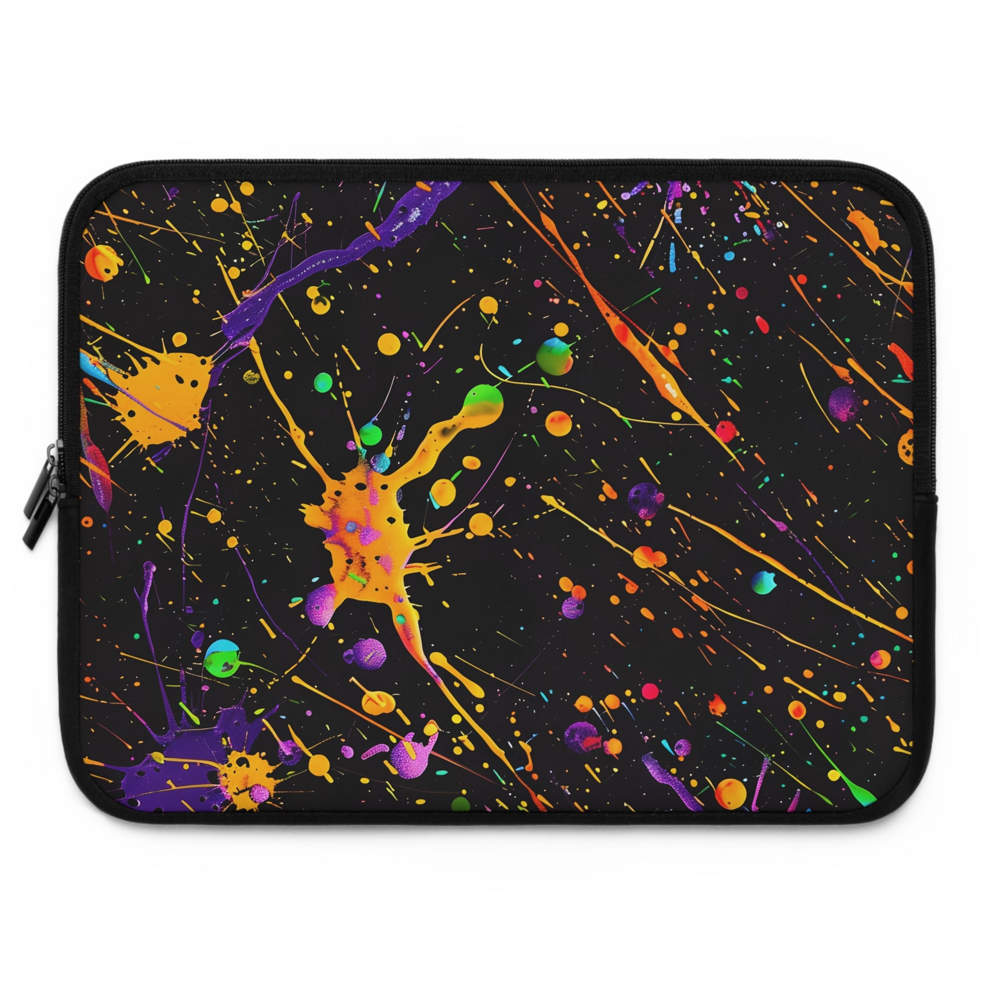 neon-abstract-paint-splatter-laptop-sleeve-yellow-drops-macbook-air-sleeve-unique-tech-accessories-colorful-laptop-case