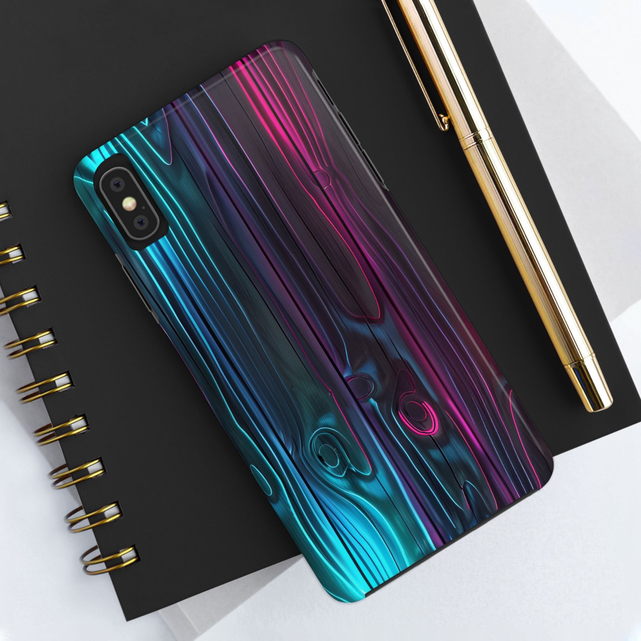 disco-neon-tough-iphone-cases-wood-grain-texture-iphone-case-cover-protective-iphone-shell-unique-iphone-accessories-iphone-1