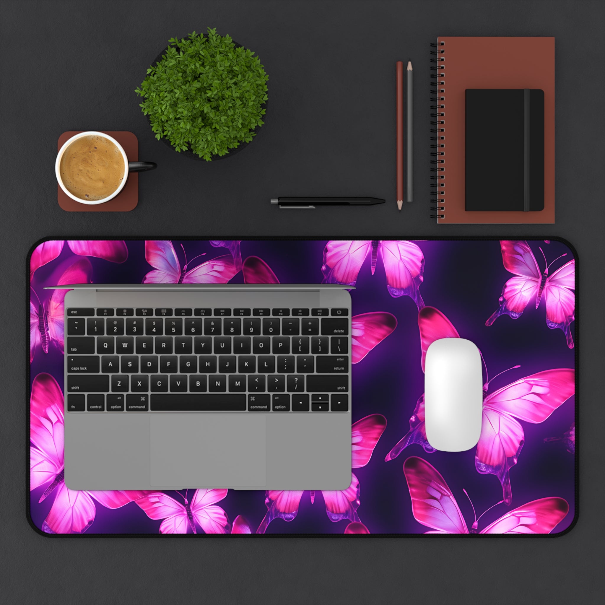 vibrant-purple-pink-butterfly-and-neon-mouse-pad-desk-pad-desk-accessories-office-decor-large-mouse-pad