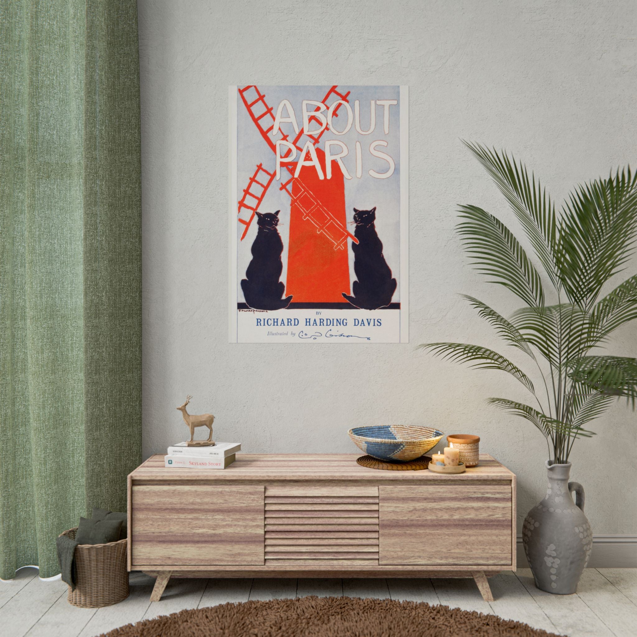 poster-print-paris-decor-by-edward-penfield-rolled-poster-fine-art-black-cats-living-room-home-decor-parisian-illustration-po