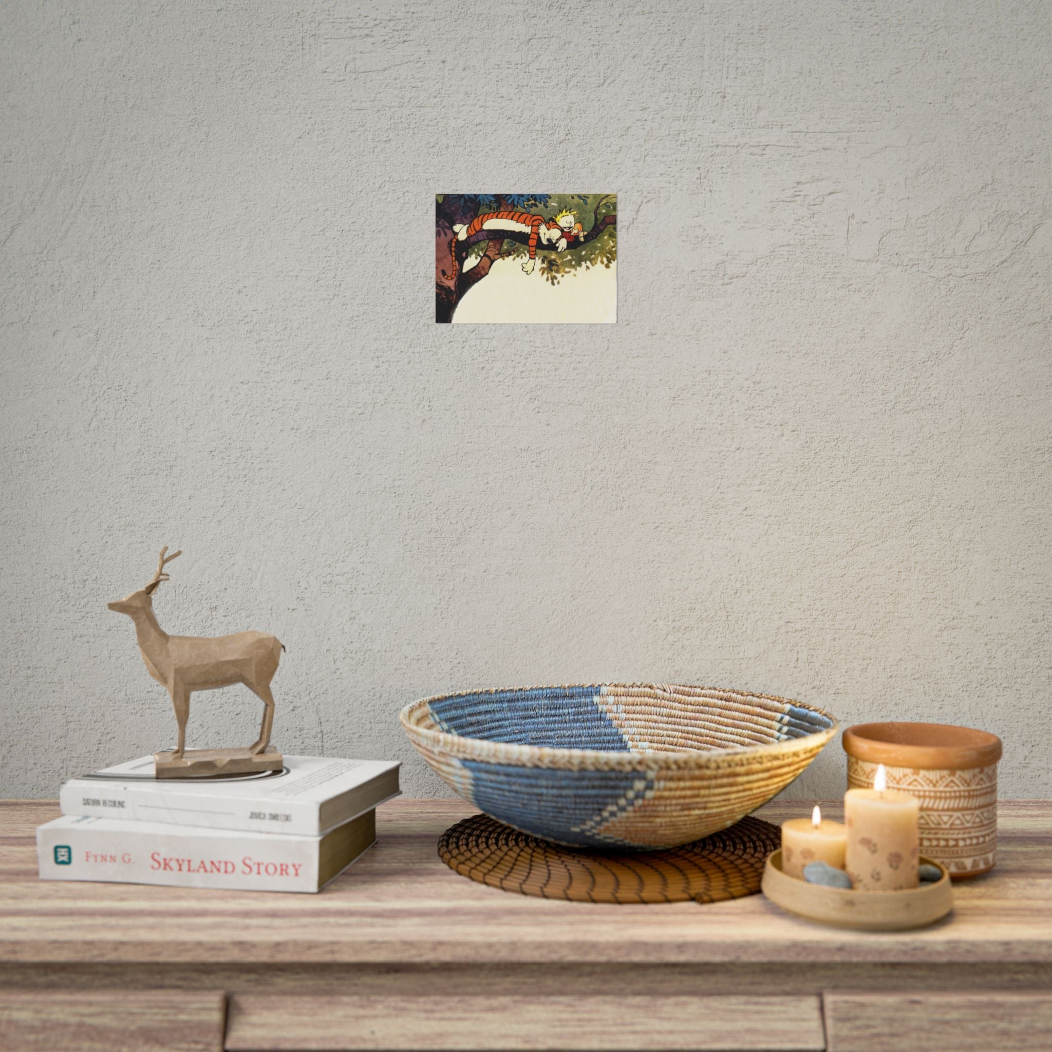 Calvin and Hobbes Poster Wall Art - Nostalgic Cartoon Wall Decor - Unique Birthday Gift for Fans - Timeless Comic Book Art